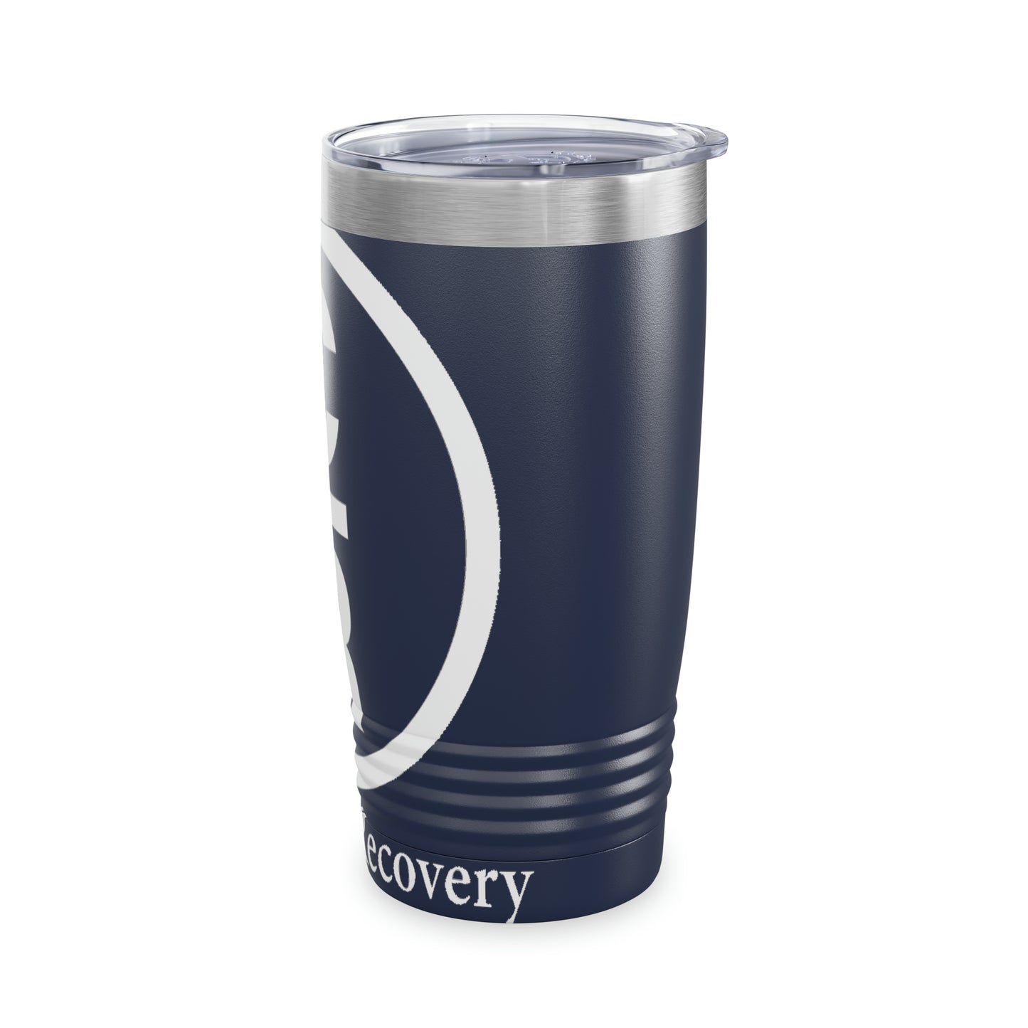 CR Celebrate Recovery Basic Logo White Ringneck Tumbler, 20oz