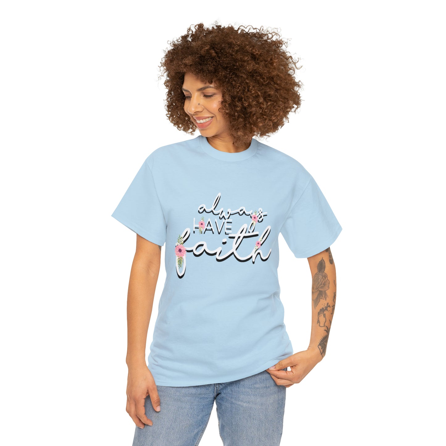 Don't be afraid, just Believe (Mark) - Unisex Heavy Cotton Short Sleeve Tee