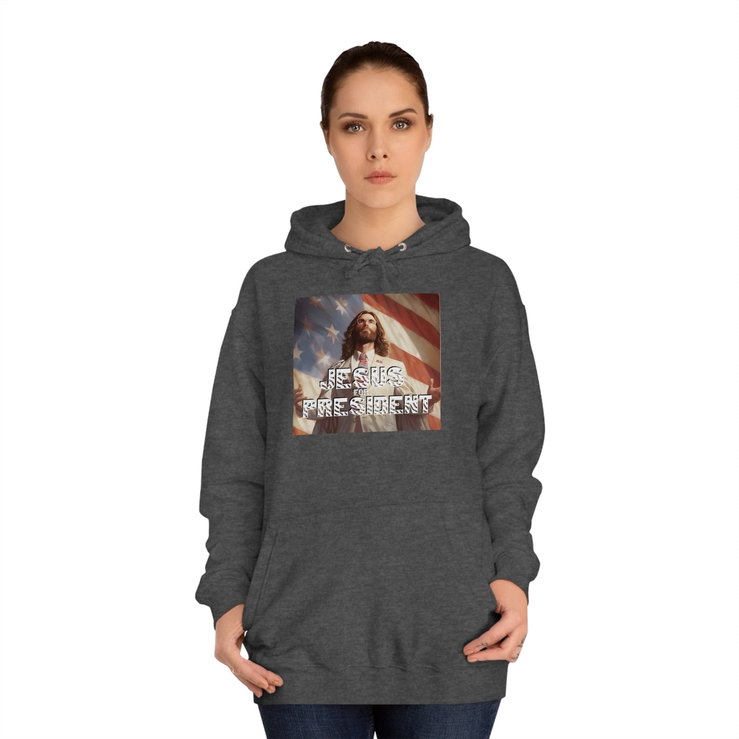 Jesus for President  Unisex College Hoodie