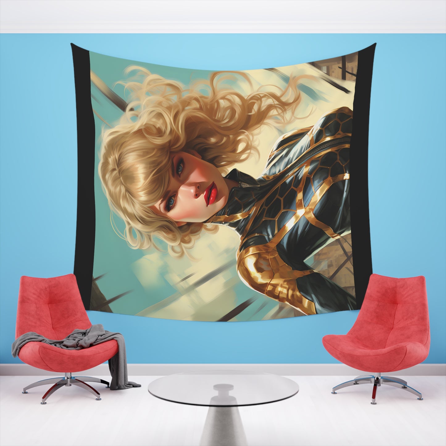 Anime Taylor Swift 3- Printed Wall Tapestry