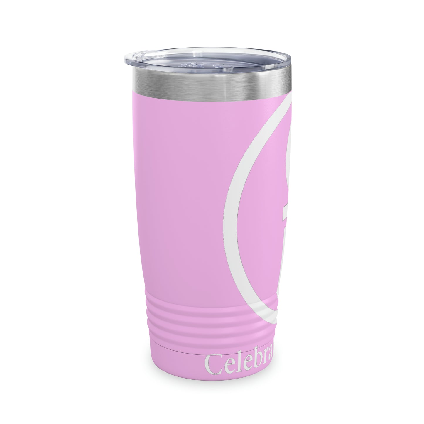 CR Celebrate Recovery Basic Logo White Ringneck Tumbler, 20oz
