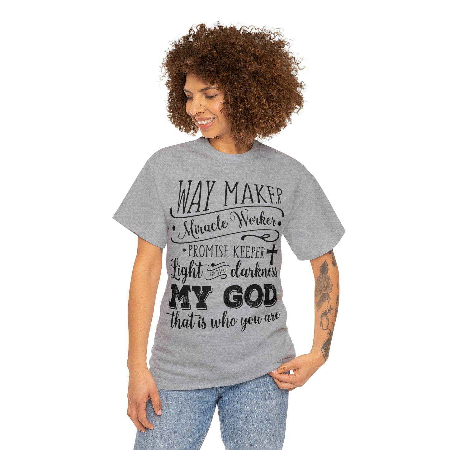 Waymaker Miracle Worker - Unisex Heavy Cotton Short Sleeve Tee