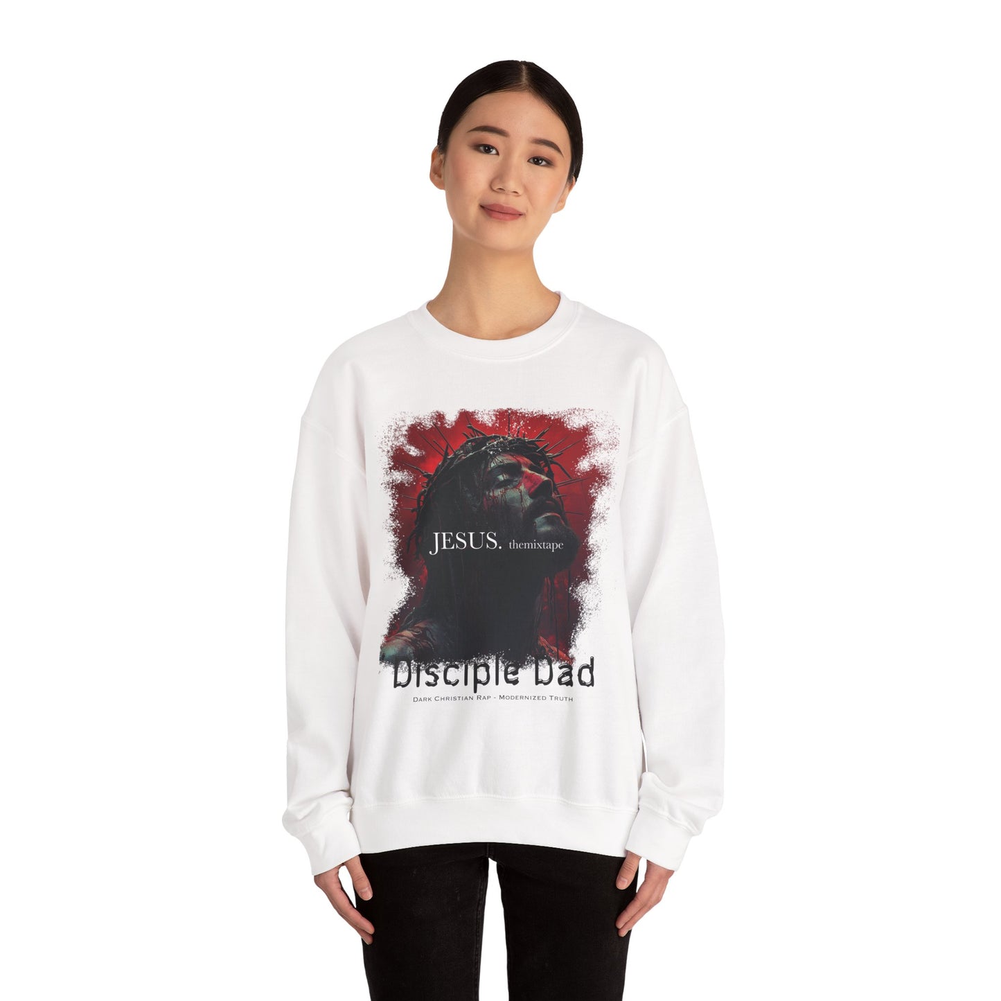 JESUS. themixtape” Crewneck Sweatshirt — Disciple Dad Official Faith Streetwear
