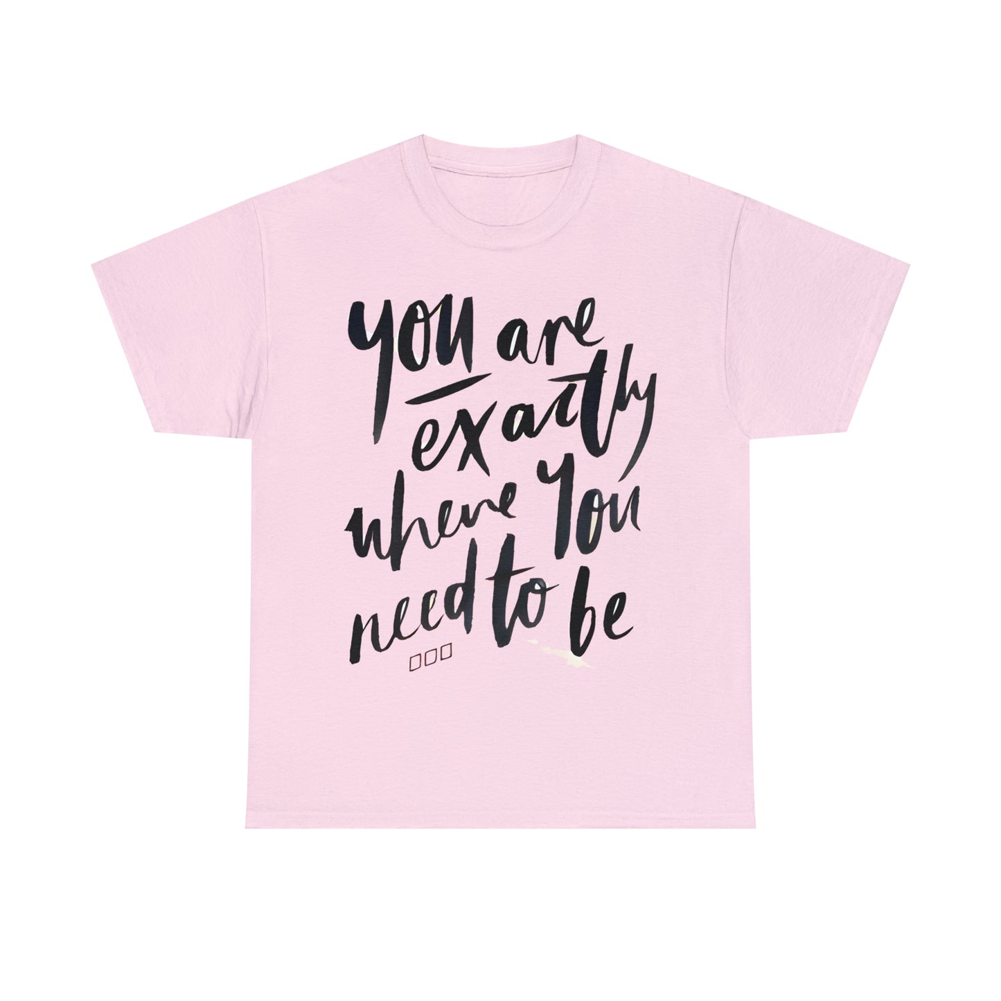 You re EXACTLY where you need to be  - CR Celebrate Recovery Classic Logo - Unisex Heavy Cotton Tee