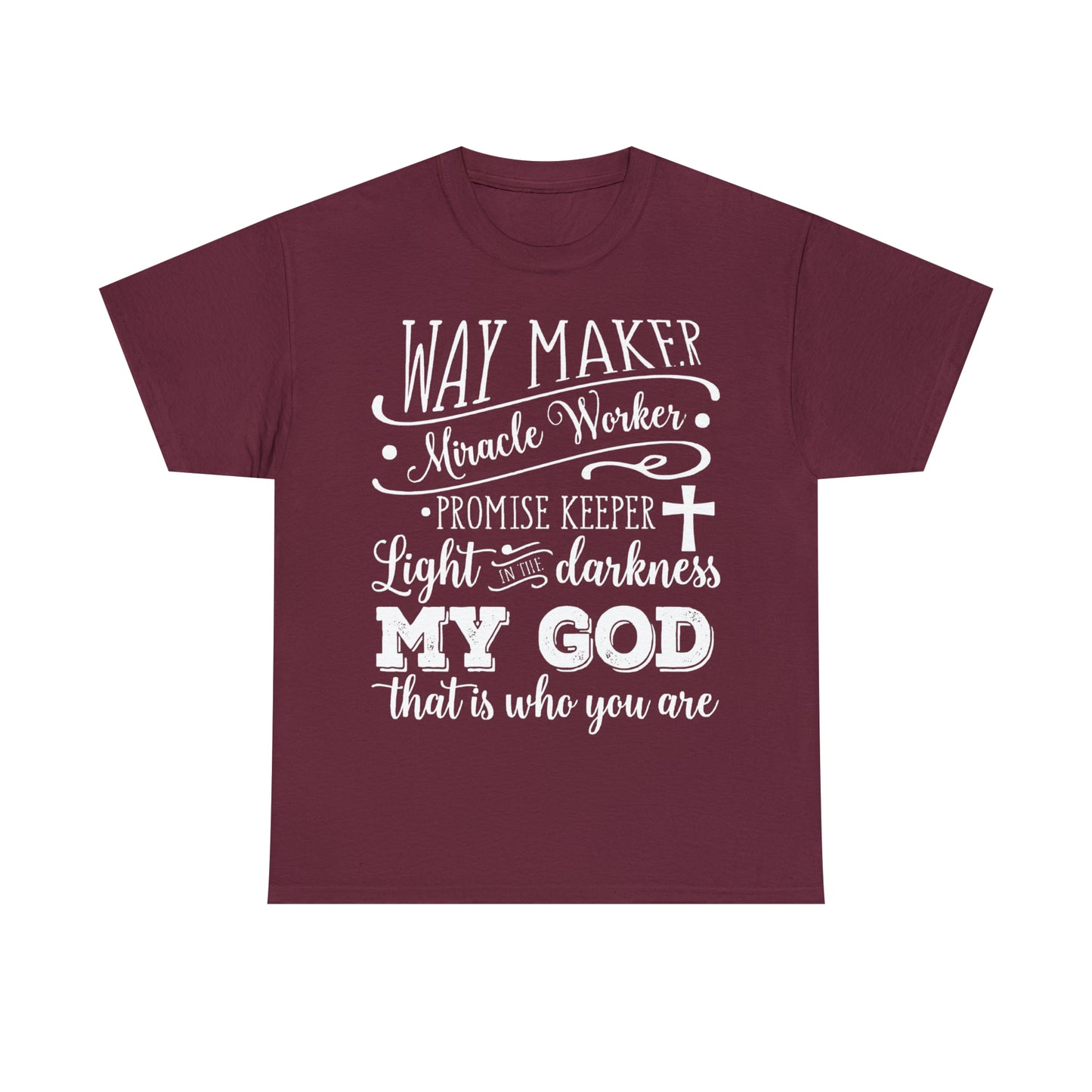 Waymaker Miracle Worker - Unisex Heavy Cotton Short Sleeve Tee