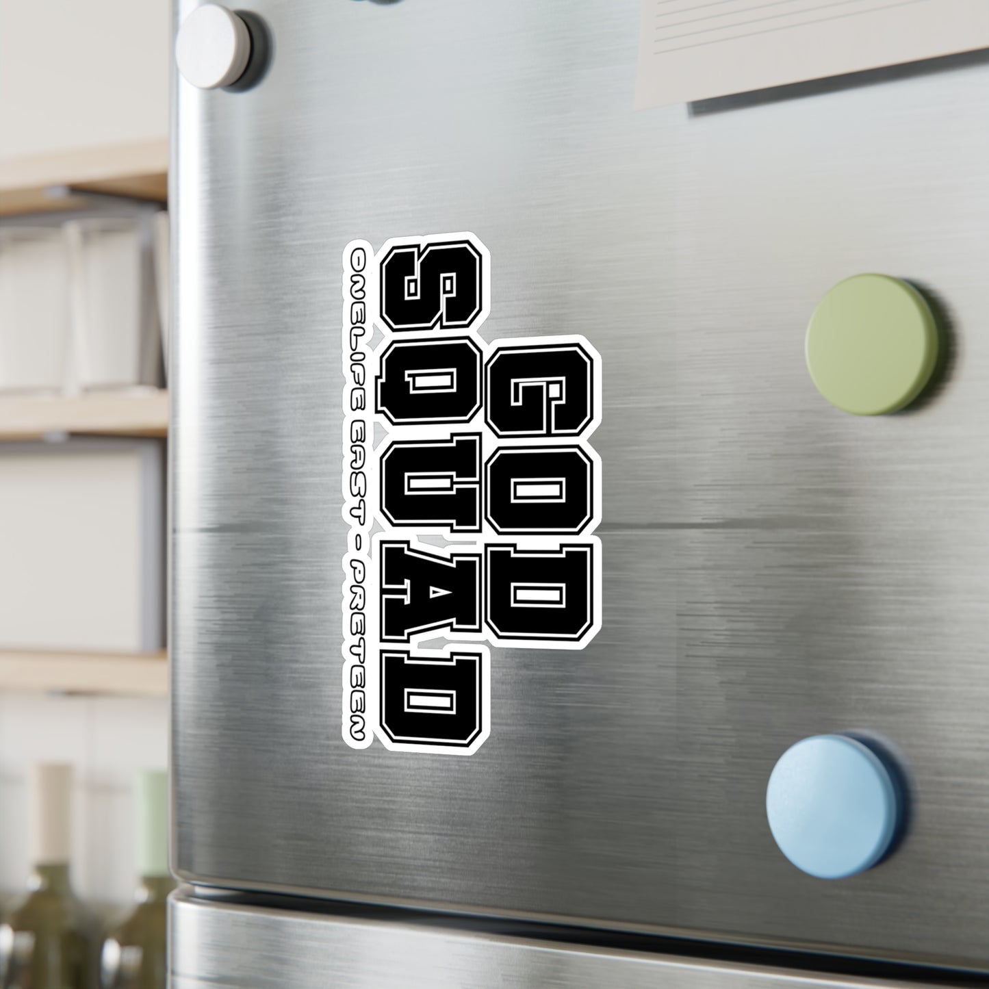 “God Squad” - Pre-Teen Room - Kiss-Cut Vinyl Decals