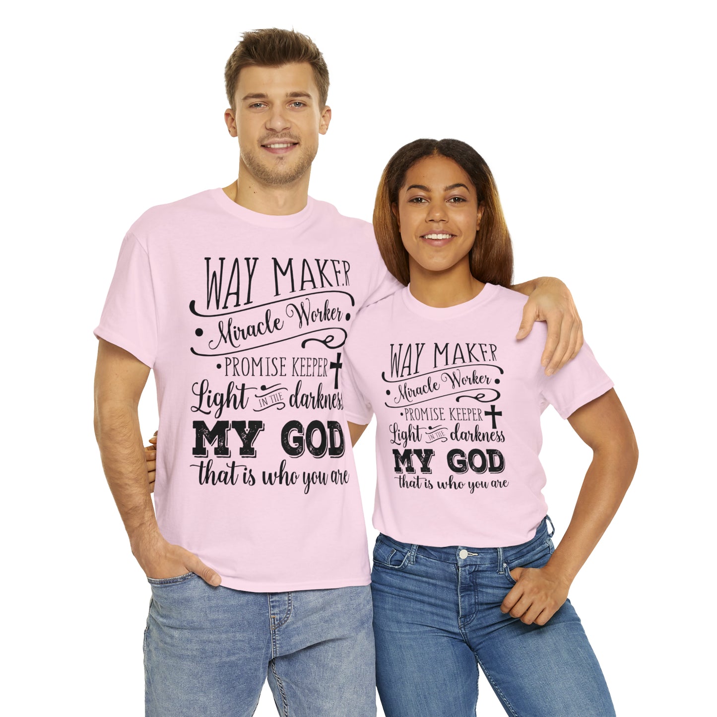 Waymaker Miracle Worker - Unisex Heavy Cotton Short Sleeve Tee