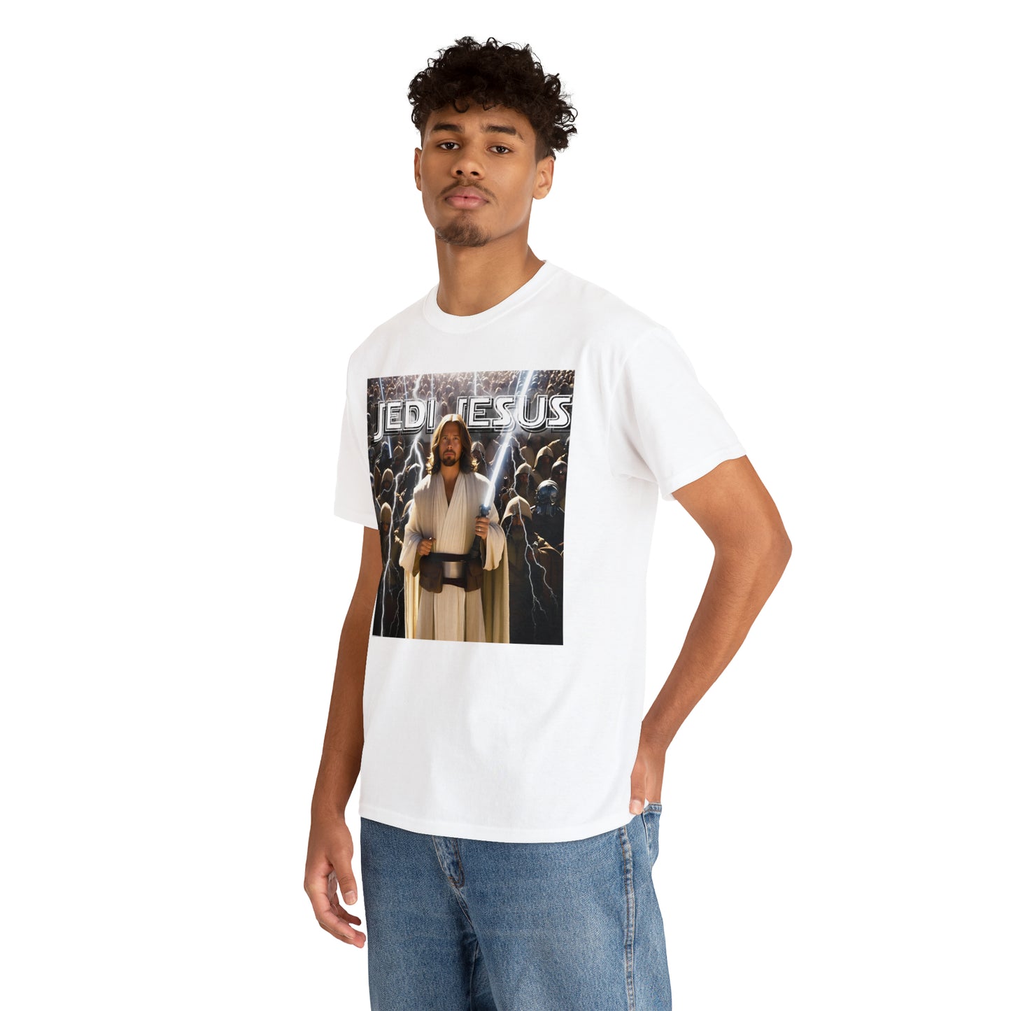 Jedi Jesus Unisex Heavy Cotton Tee