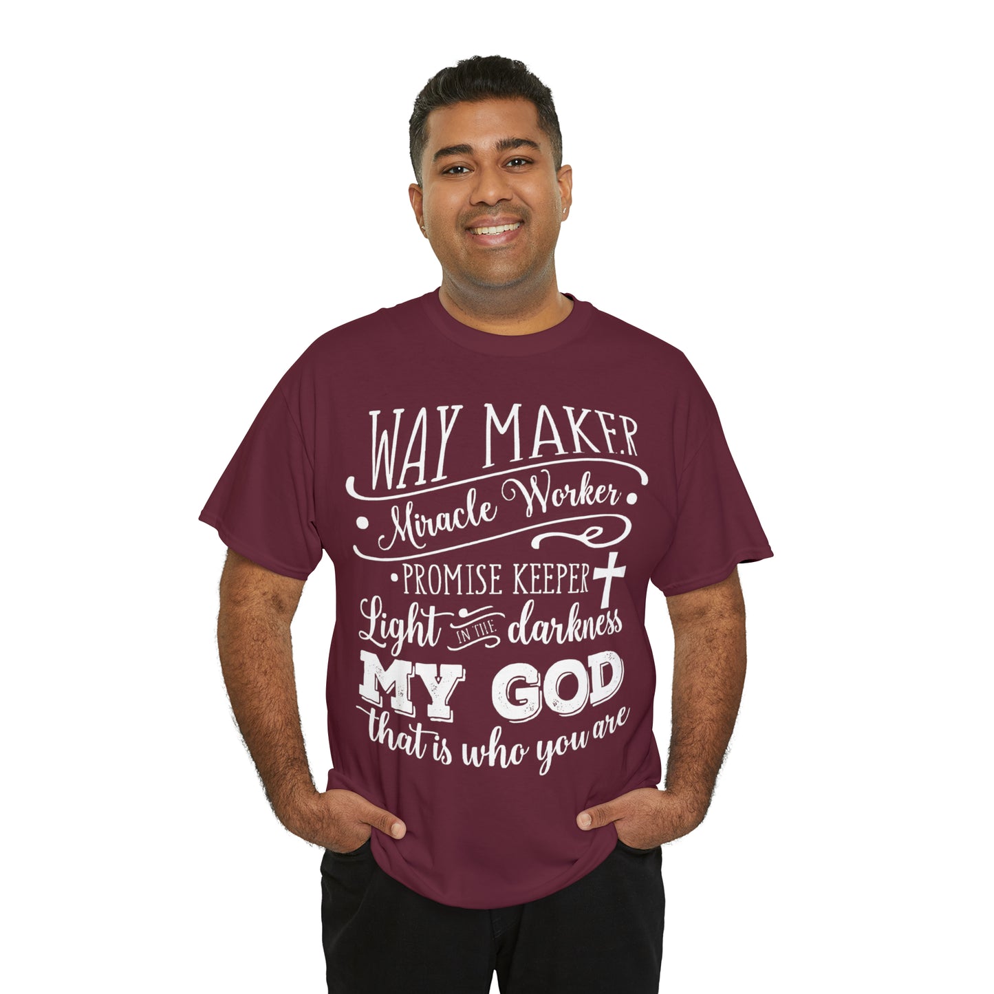 Waymaker Miracle Worker - Unisex Heavy Cotton Short Sleeve Tee