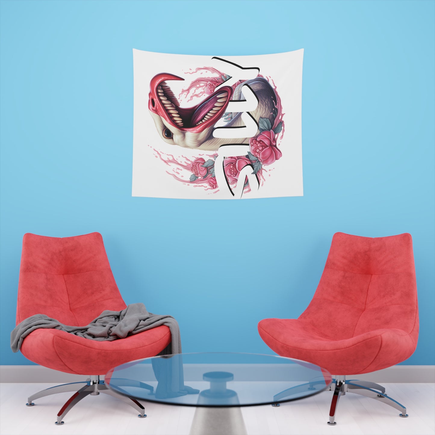 Aggressively Silly Goose Printed Wall Tapestry