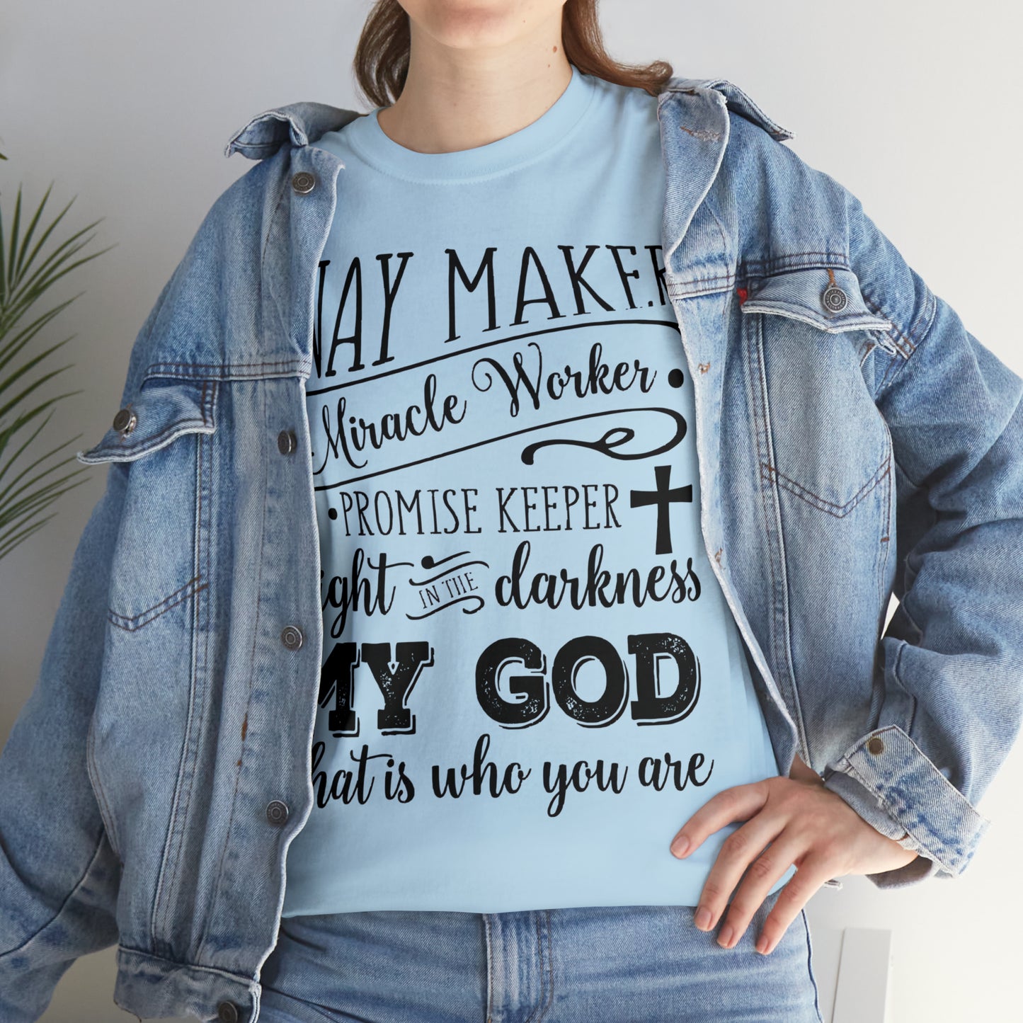 Waymaker Miracle Worker - Unisex Heavy Cotton Short Sleeve Tee
