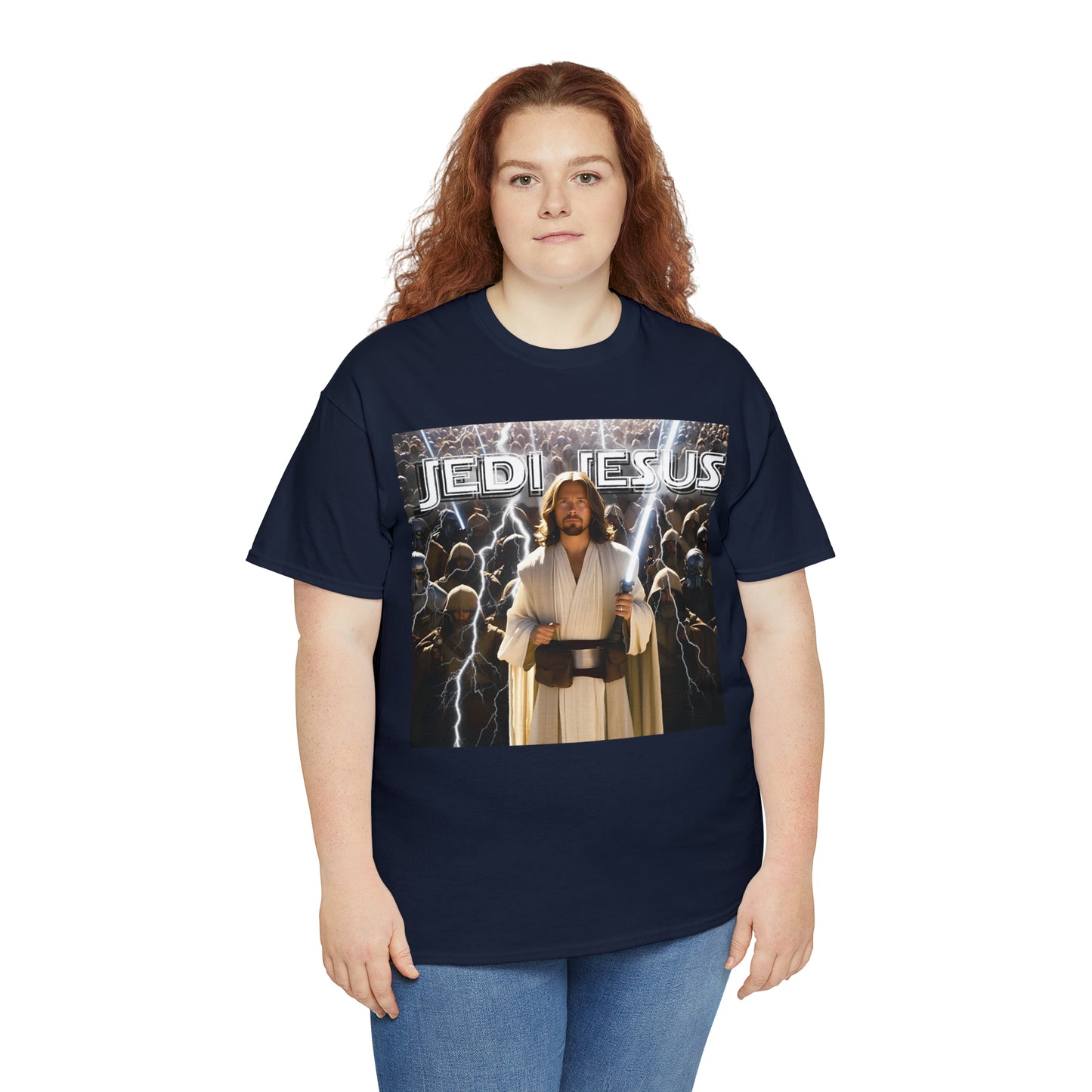 Jedi Jesus Unisex Heavy Cotton Tee