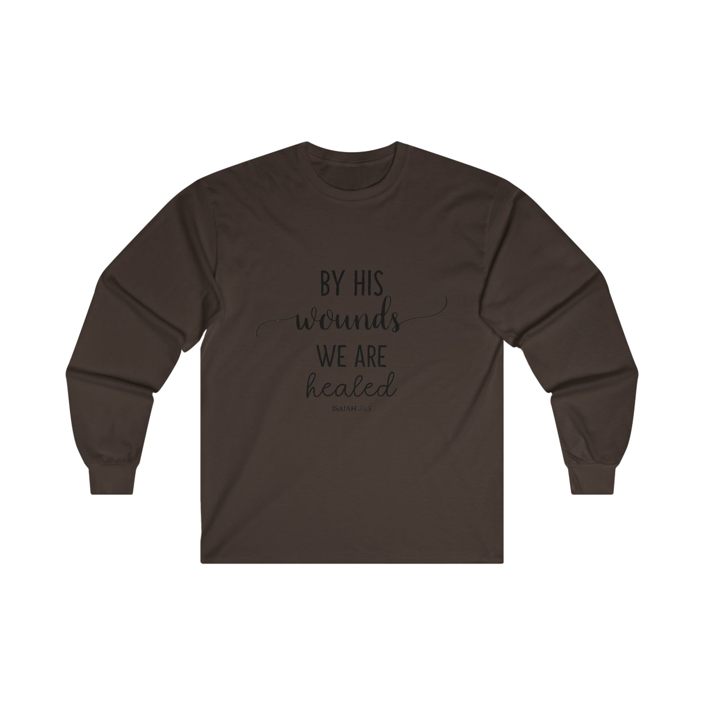 By HIS wounds we are healed - Isaiah - CR Celebrate Recovery Classic Logo Ultra Cotton Long Sleeve Tee