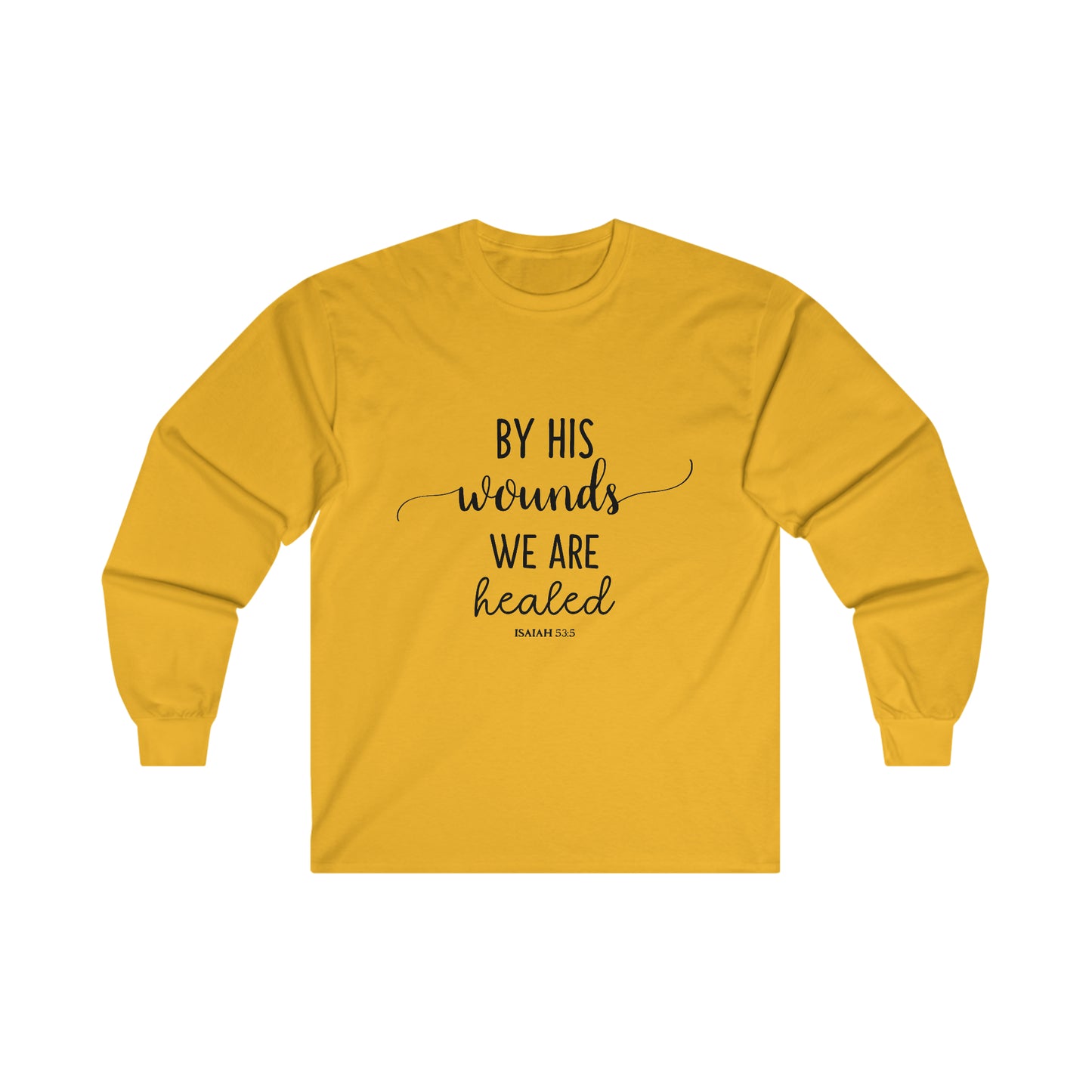 By HIS wounds we are healed - Isaiah - CR Celebrate Recovery Classic Logo Ultra Cotton Long Sleeve Tee