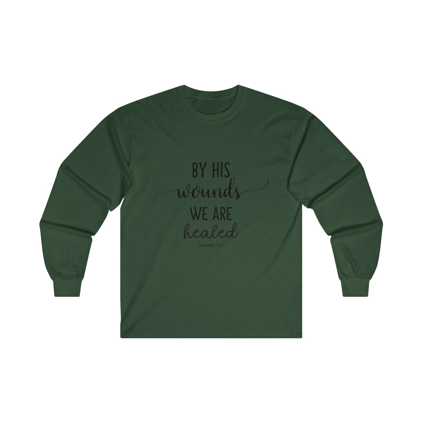By HIS wounds we are healed - Isaiah - CR Celebrate Recovery Classic Logo Ultra Cotton Long Sleeve Tee