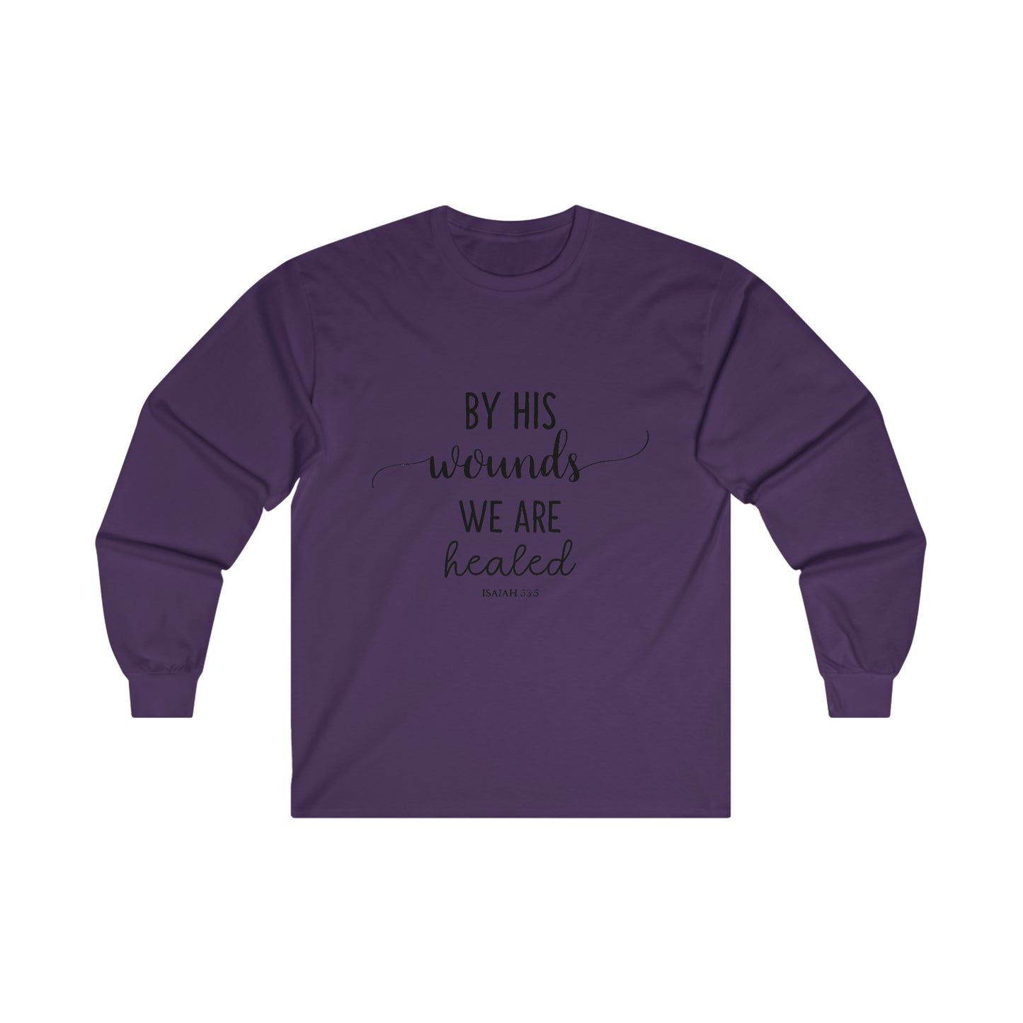 By HIS wounds we are healed - Isaiah - CR Celebrate Recovery Classic Logo Ultra Cotton Long Sleeve Tee