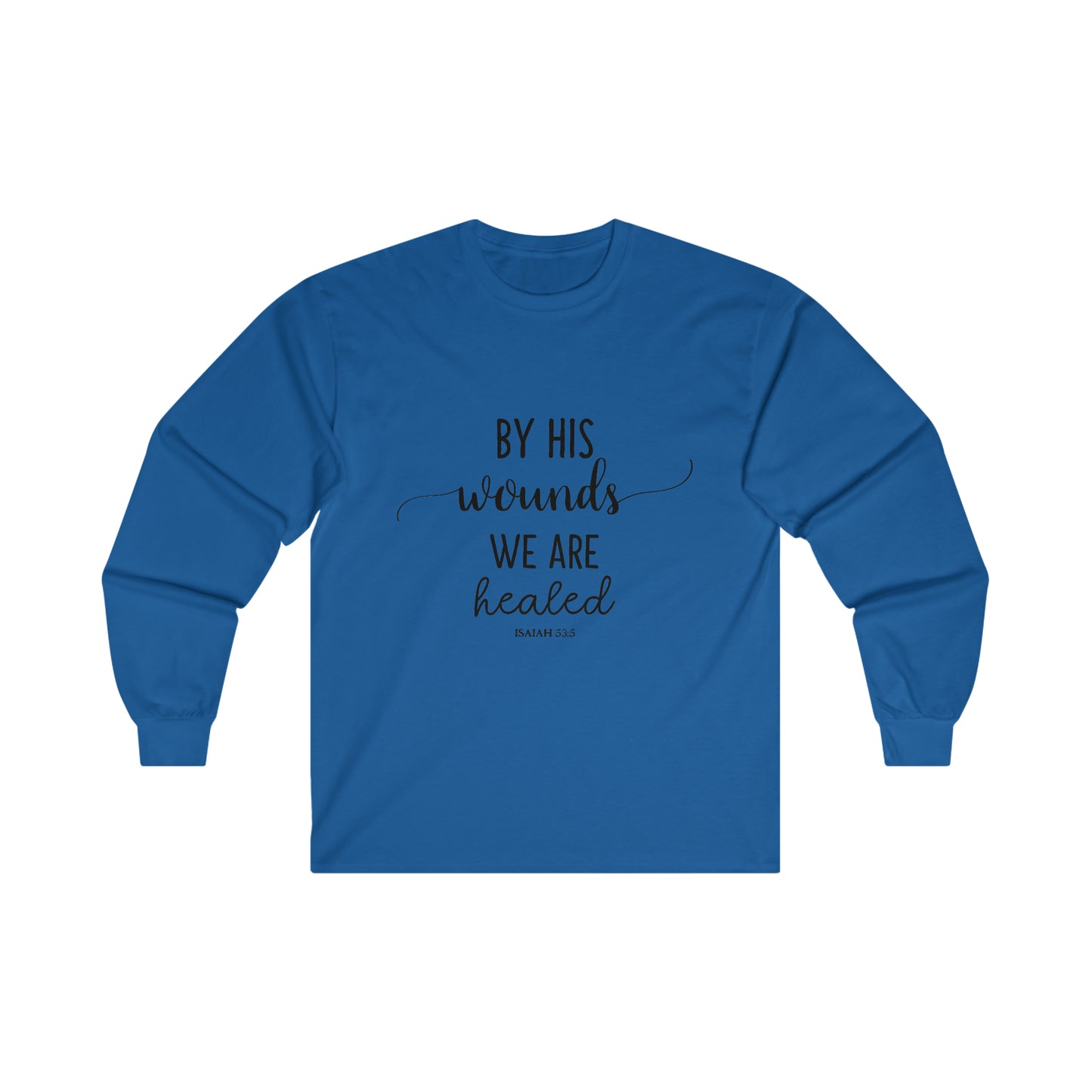 By HIS wounds we are healed - Isaiah - CR Celebrate Recovery Classic Logo Ultra Cotton Long Sleeve Tee
