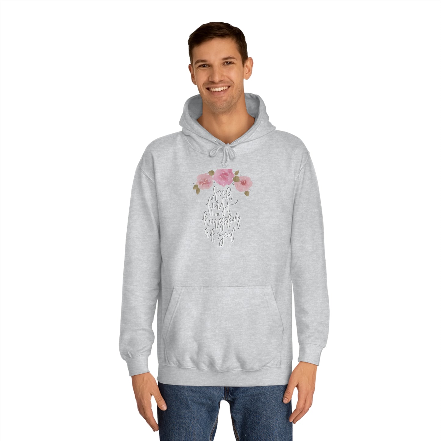 Seek First the Kingdom of God - Unisex College Hoodie
