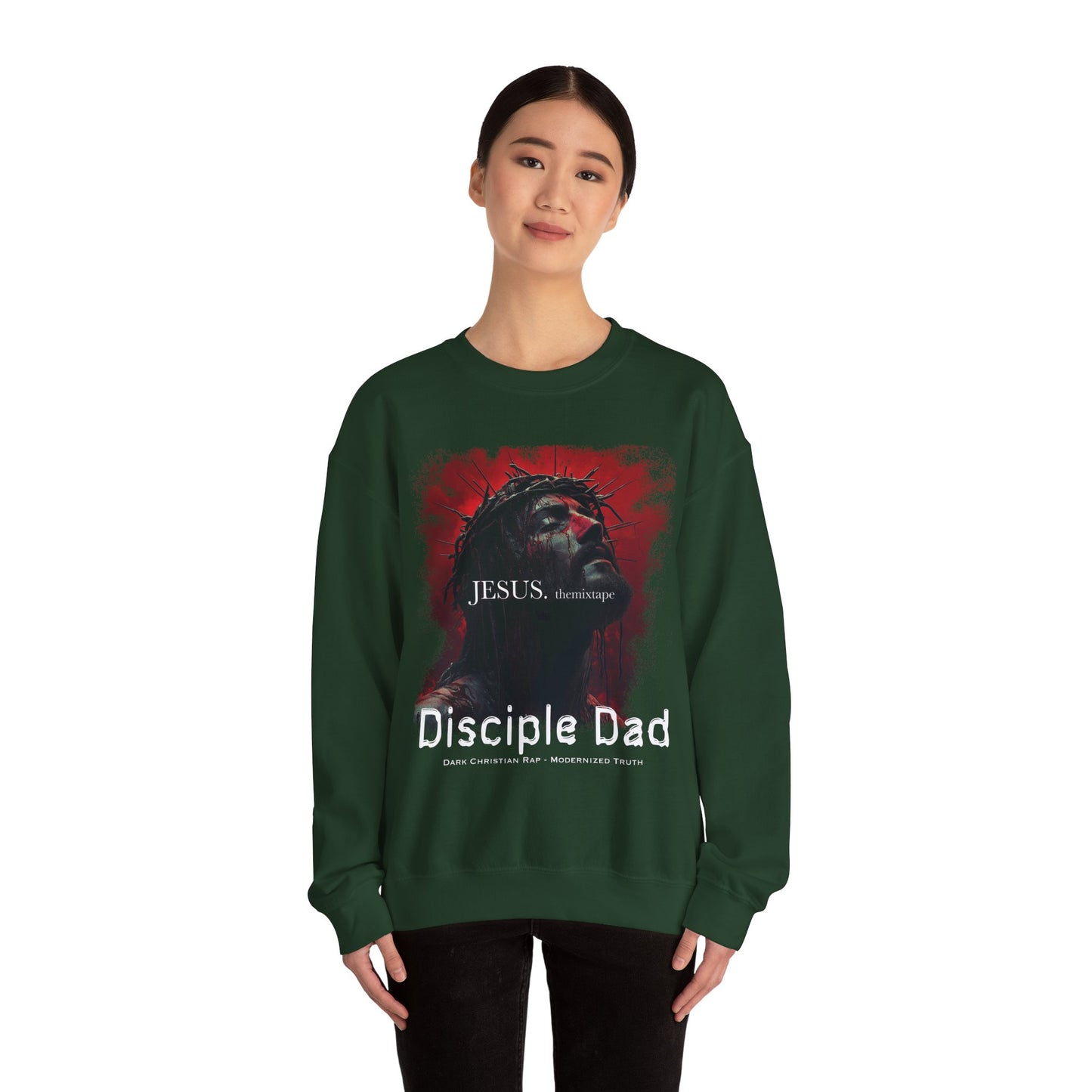 JESUS. themixtape” Crewneck Sweatshirt — Disciple Dad Official Faith Streetwear