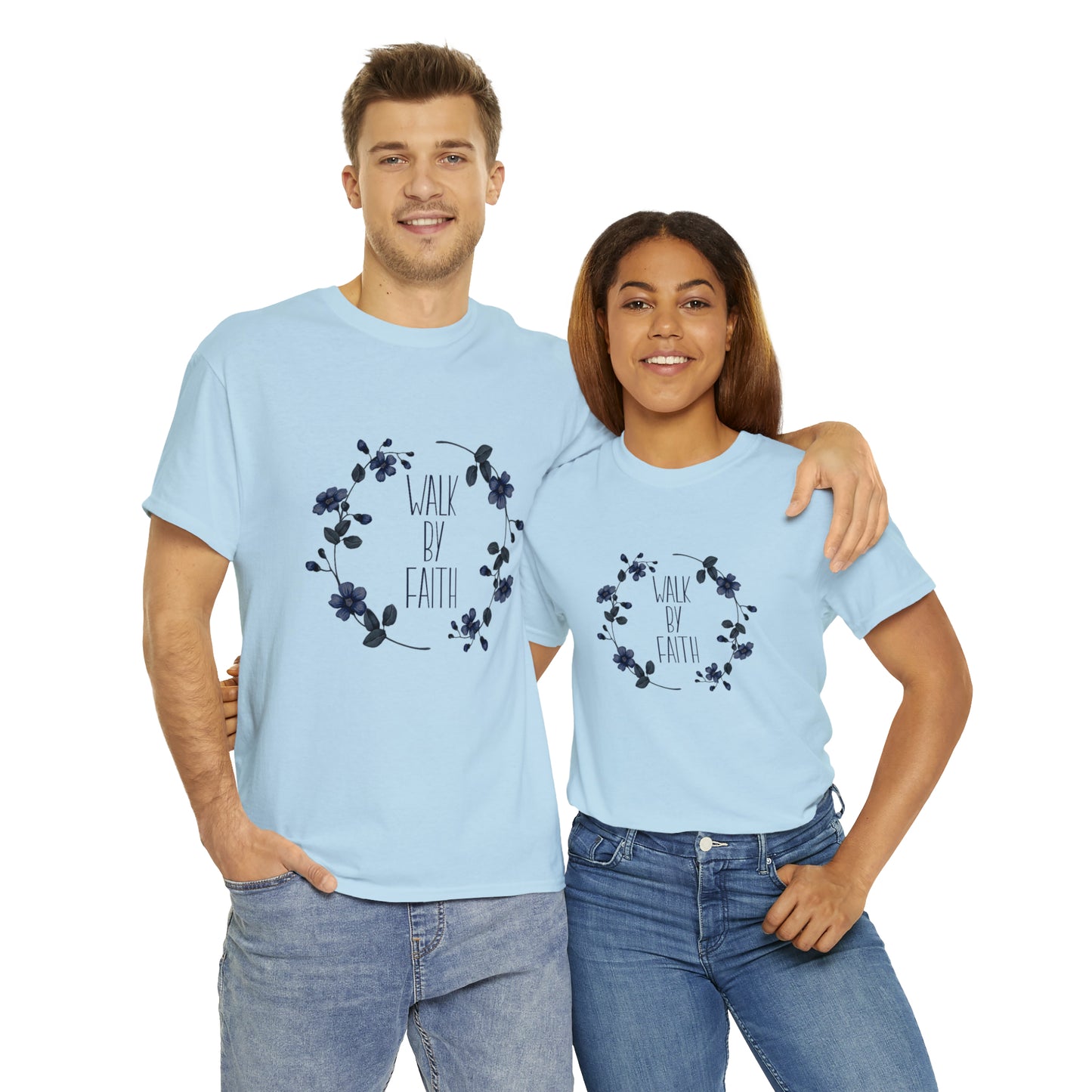 Walk by FAITH Unisex Heavy Cotton Tee