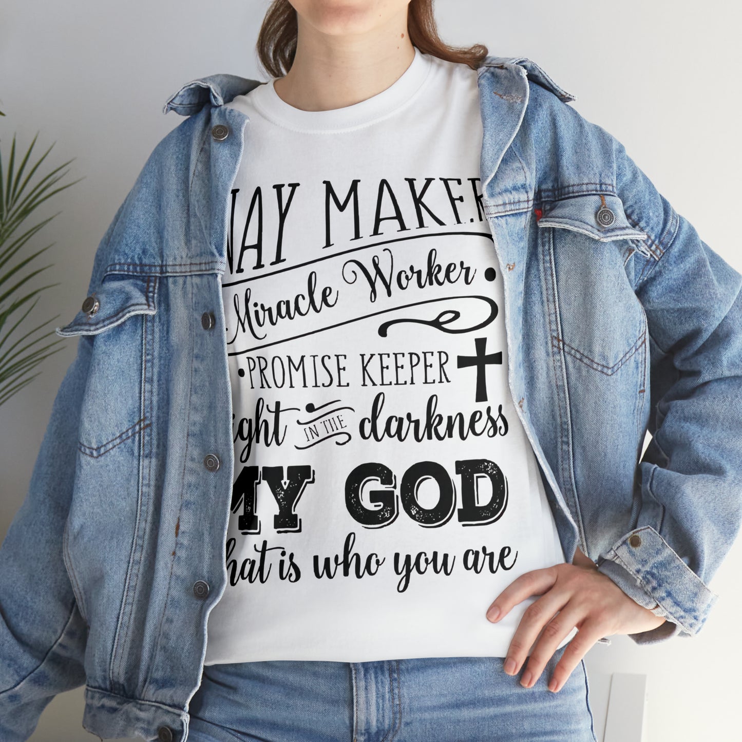 Waymaker Miracle Worker - Unisex Heavy Cotton Short Sleeve Tee