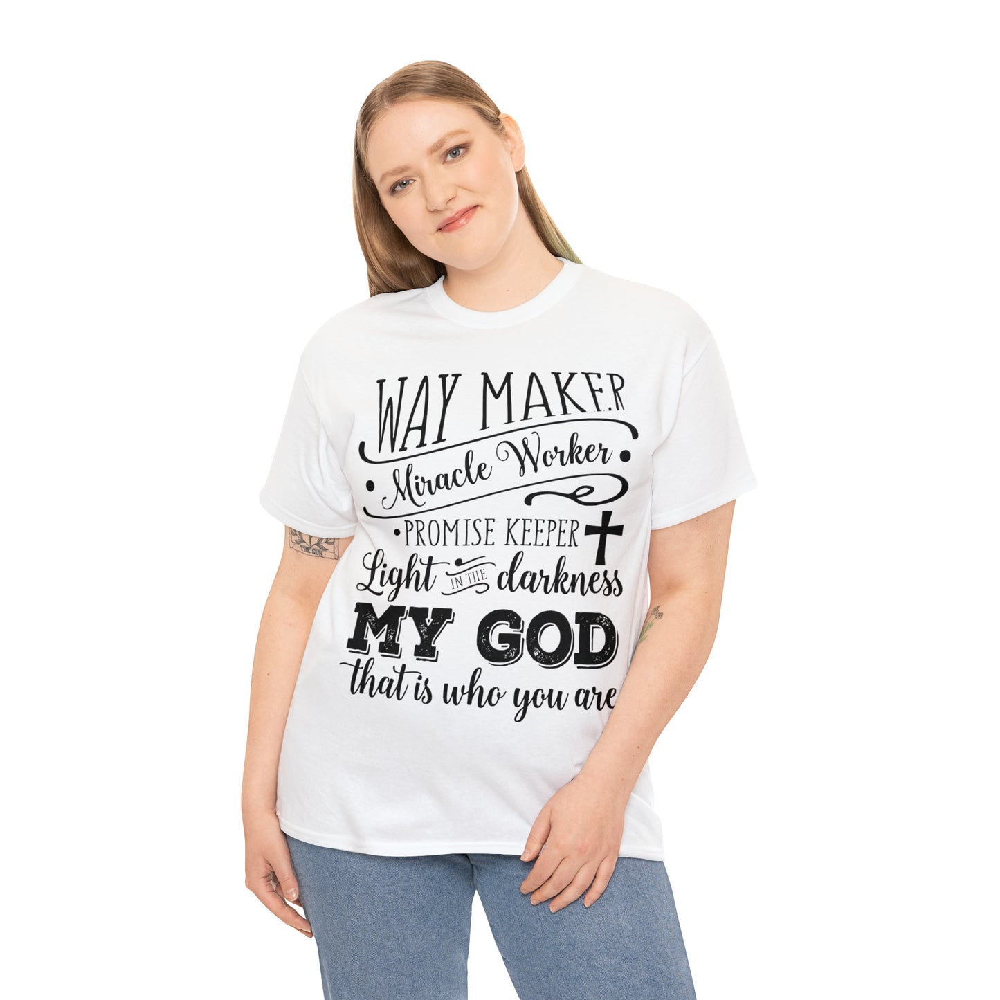 Waymaker Miracle Worker - Unisex Heavy Cotton Short Sleeve Tee