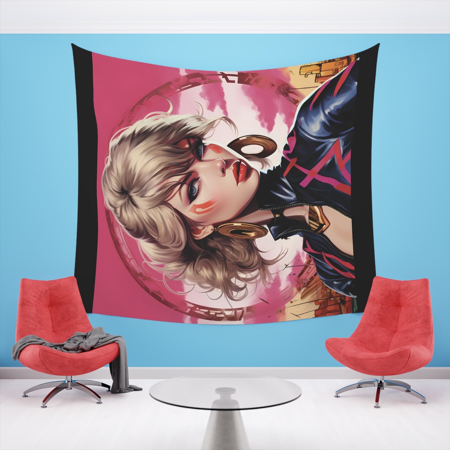 Anime Taylor Swift 2- Printed Wall Tapestry