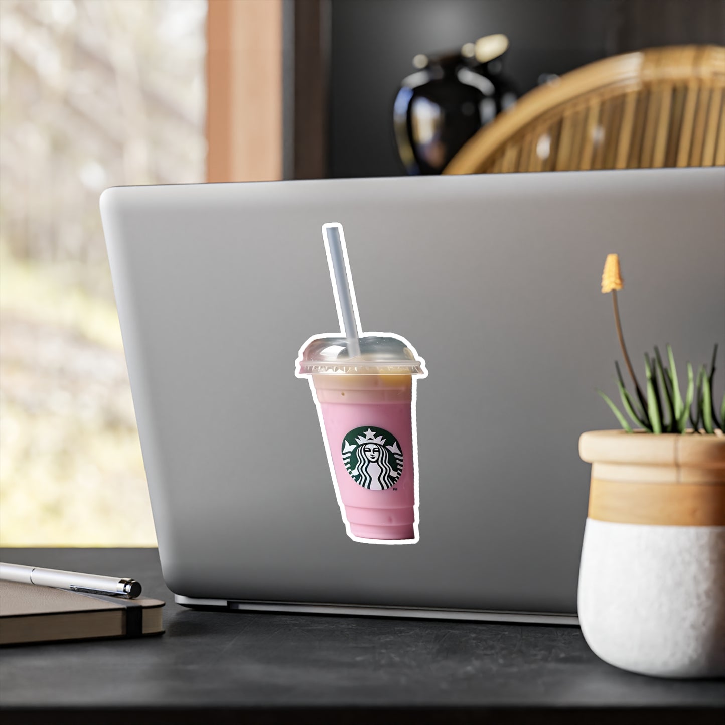 Pink Starbucks Drink Kiss-Cut Vinyl Decals