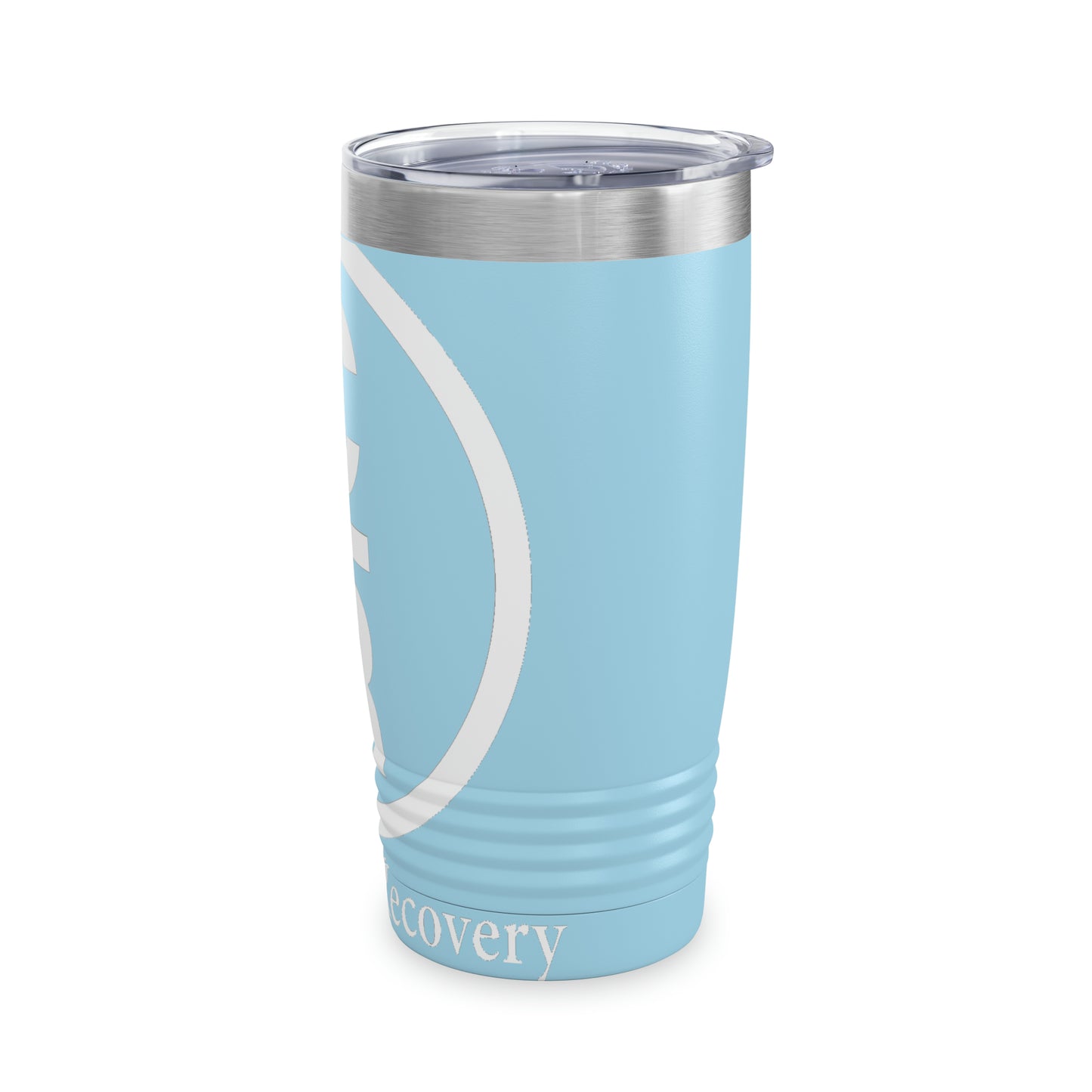 CR Celebrate Recovery Basic Logo White Ringneck Tumbler, 20oz