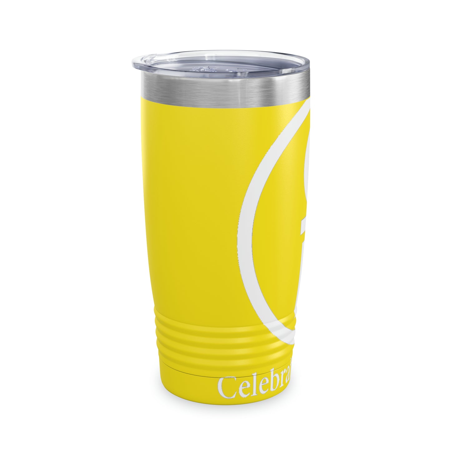 CR Celebrate Recovery Basic Logo White Ringneck Tumbler, 20oz