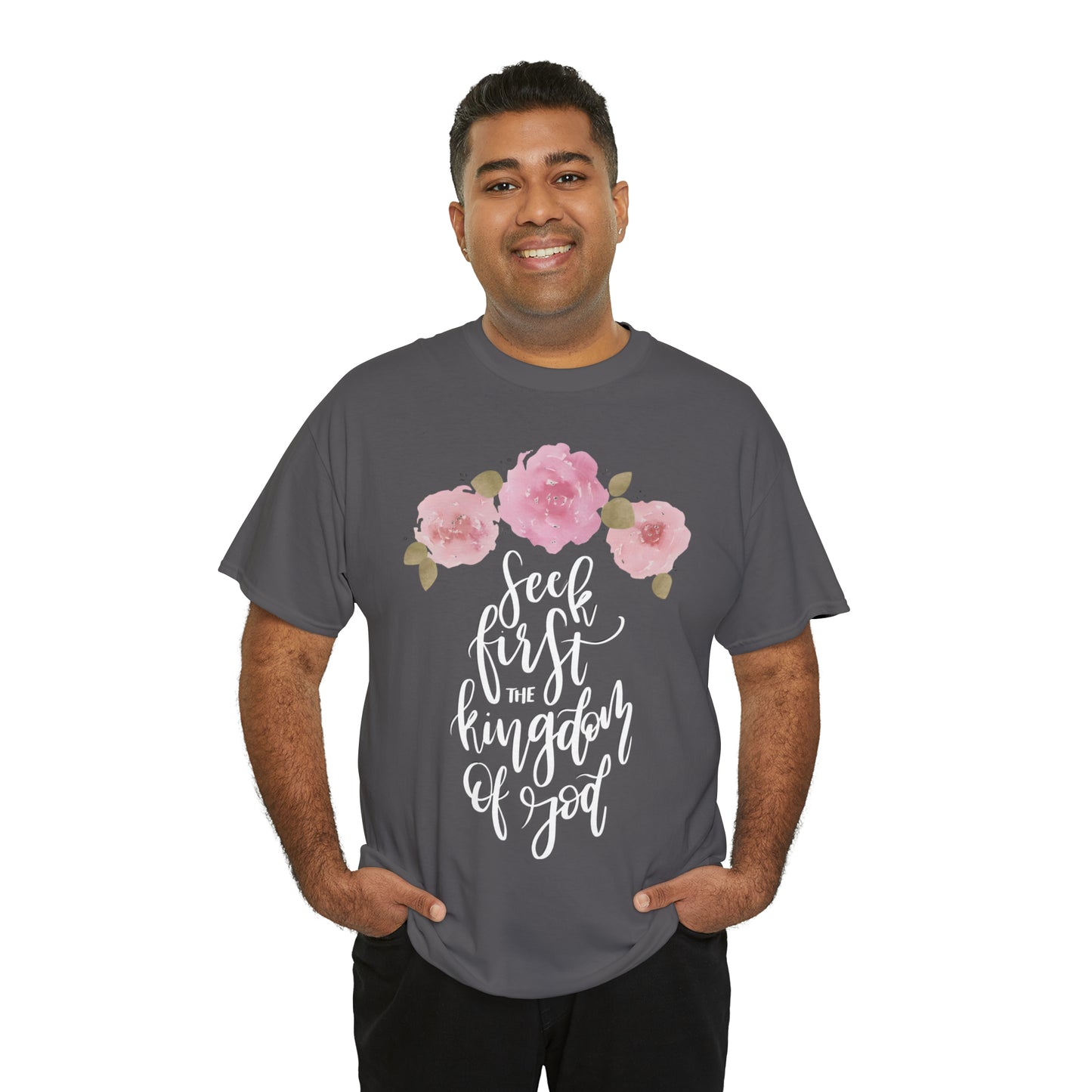 Seek First the Kingdom of God Unisex Heavy Cotton Tee