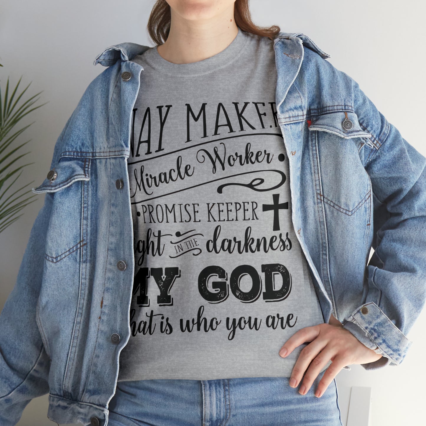 Waymaker Miracle Worker - Unisex Heavy Cotton Short Sleeve Tee