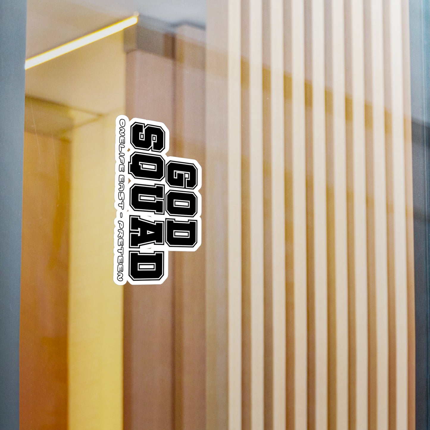 “God Squad” - Pre-Teen Room - Kiss-Cut Vinyl Decals