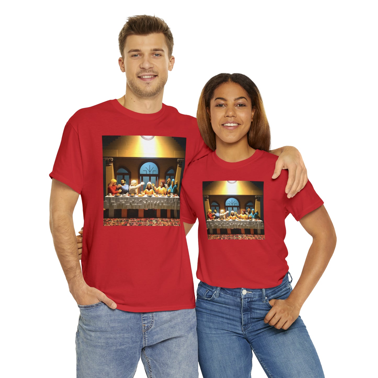“The Last Supper” LEGO BOX SET -  Unisex Heavy Cotton Tee