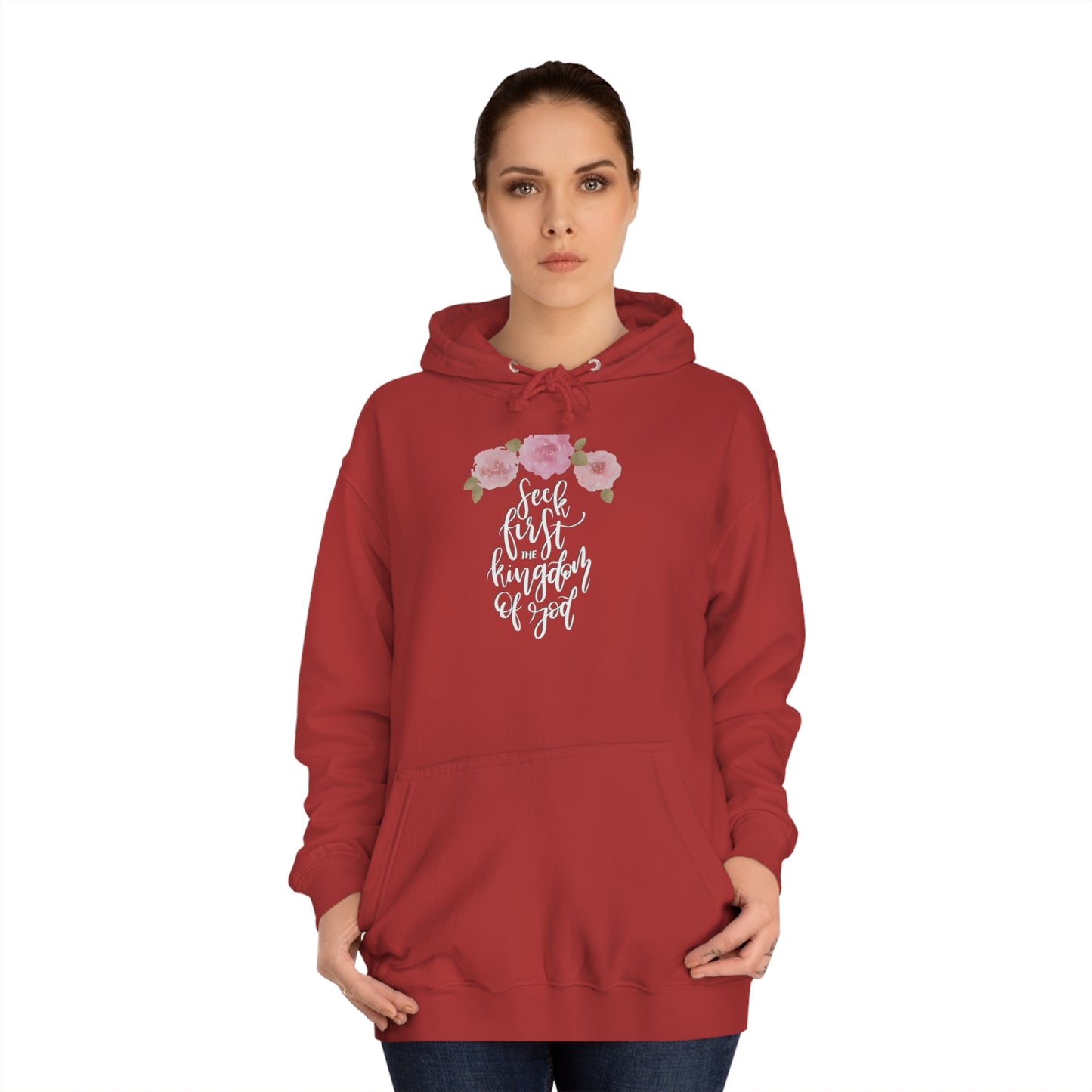 Seek First the Kingdom of God - Unisex College Hoodie