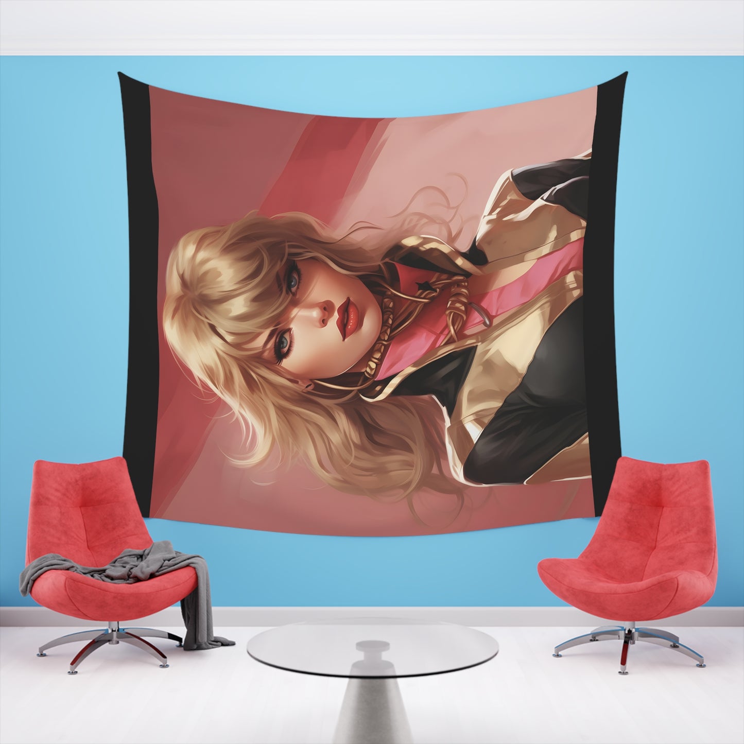 Anime Taylor Swift 4- Printed Wall Tapestry