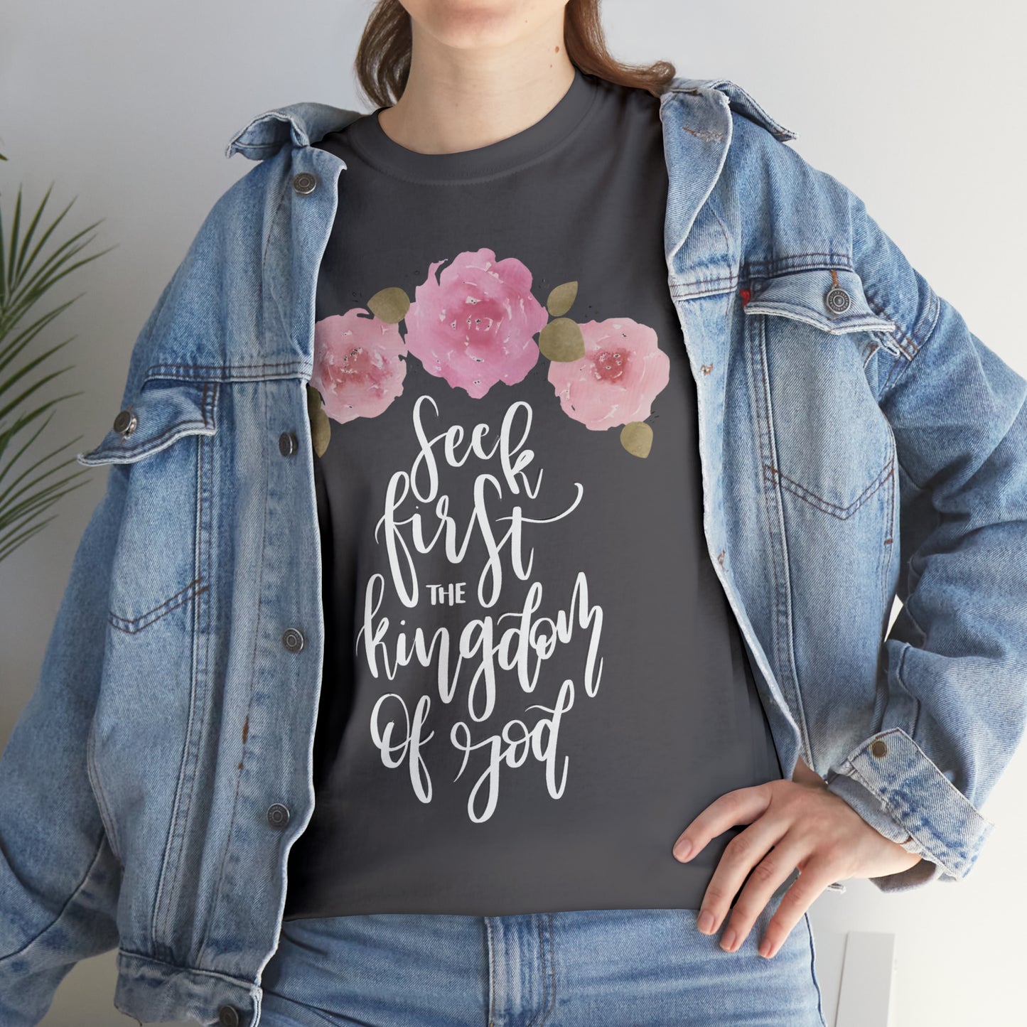 Seek First the Kingdom of God Unisex Heavy Cotton Tee
