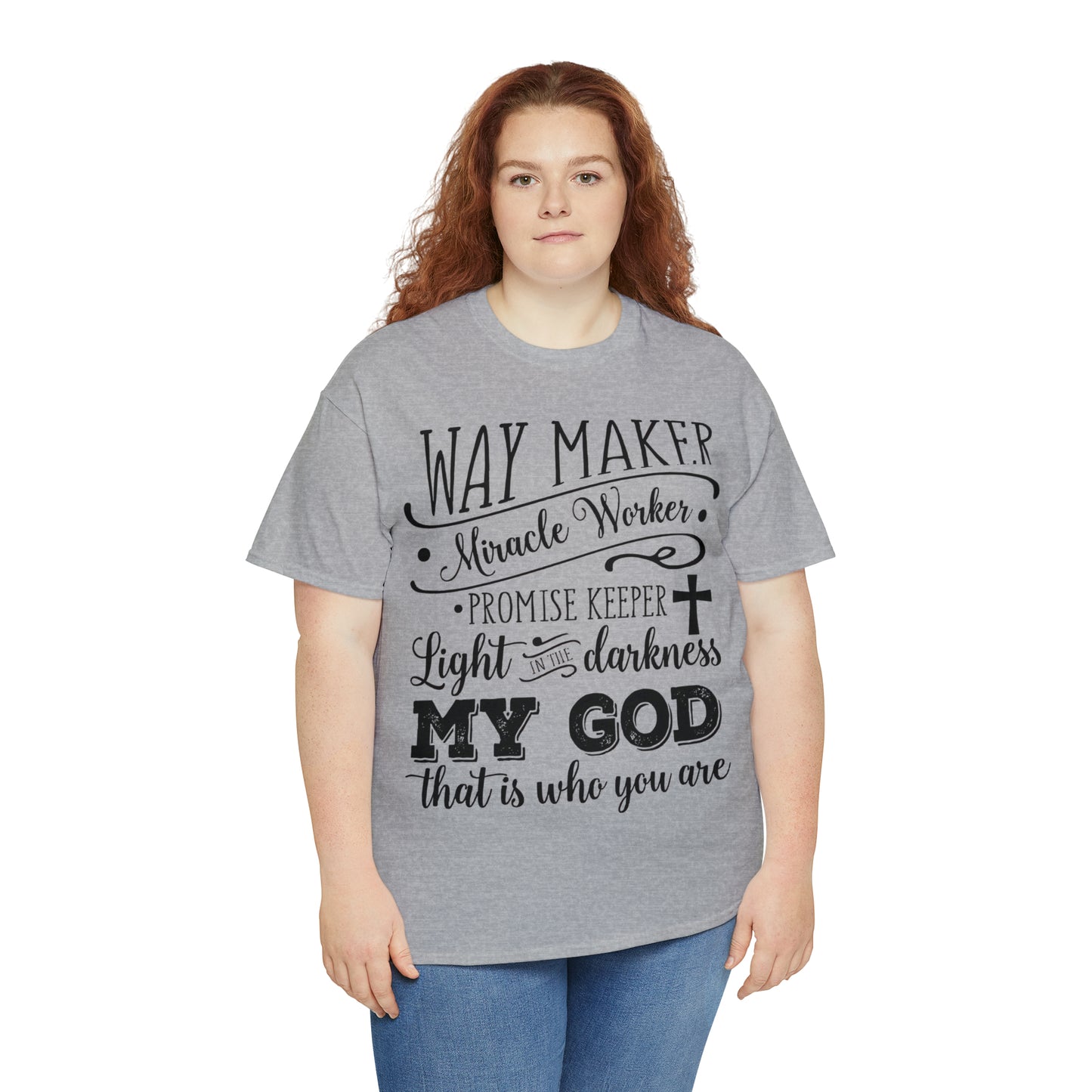 Waymaker Miracle Worker - Unisex Heavy Cotton Short Sleeve Tee