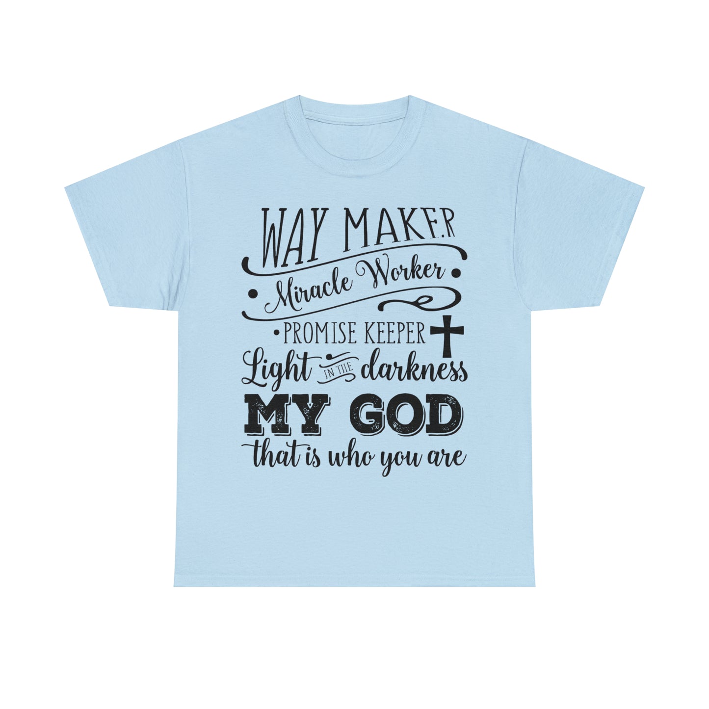 Waymaker Miracle Worker - Unisex Heavy Cotton Short Sleeve Tee