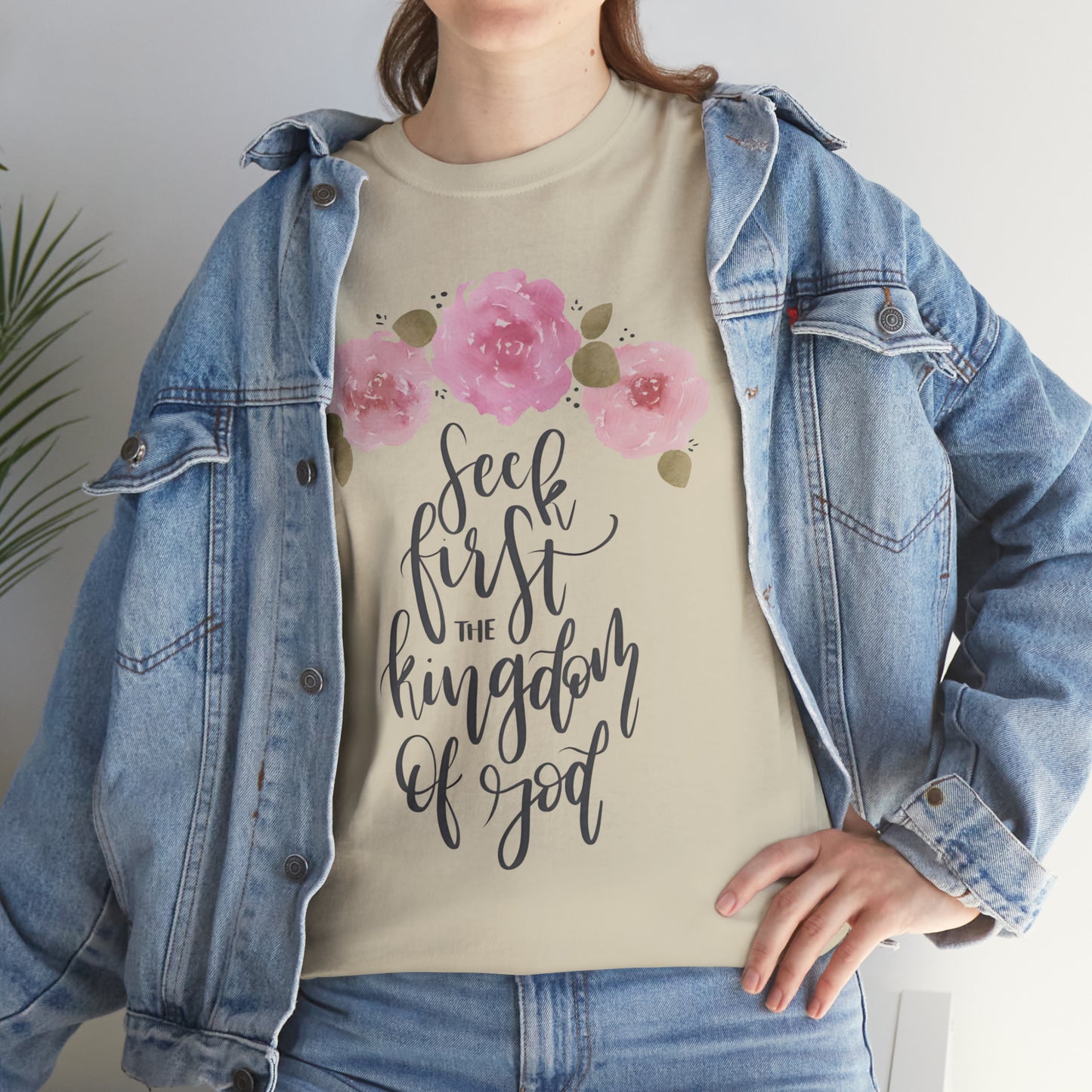 Seek First the Kingdom of God Unisex Heavy Cotton Tee