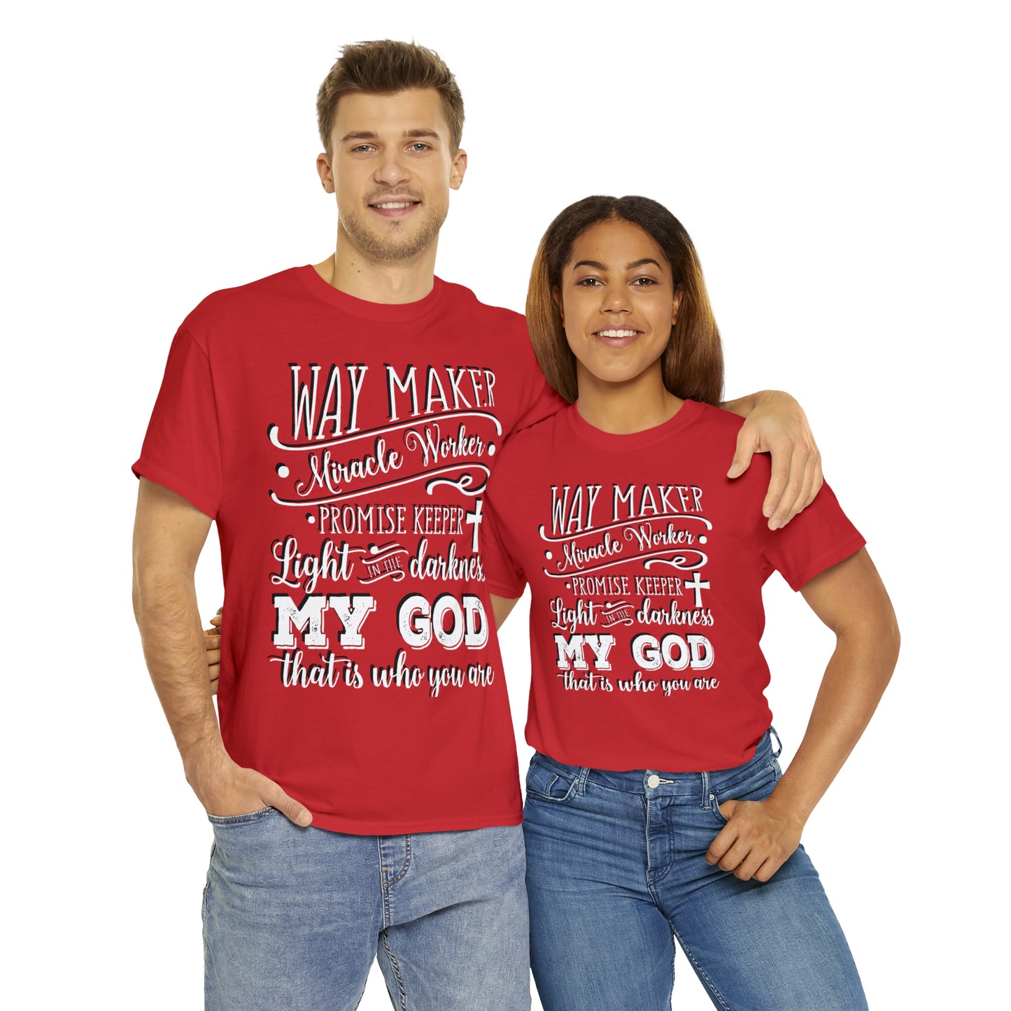Waymaker Miracle Worker - Unisex Heavy Cotton Short Sleeve Tee