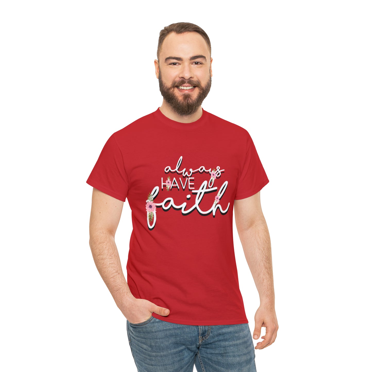 Don't be afraid, just Believe (Mark) - Unisex Heavy Cotton Short Sleeve Tee