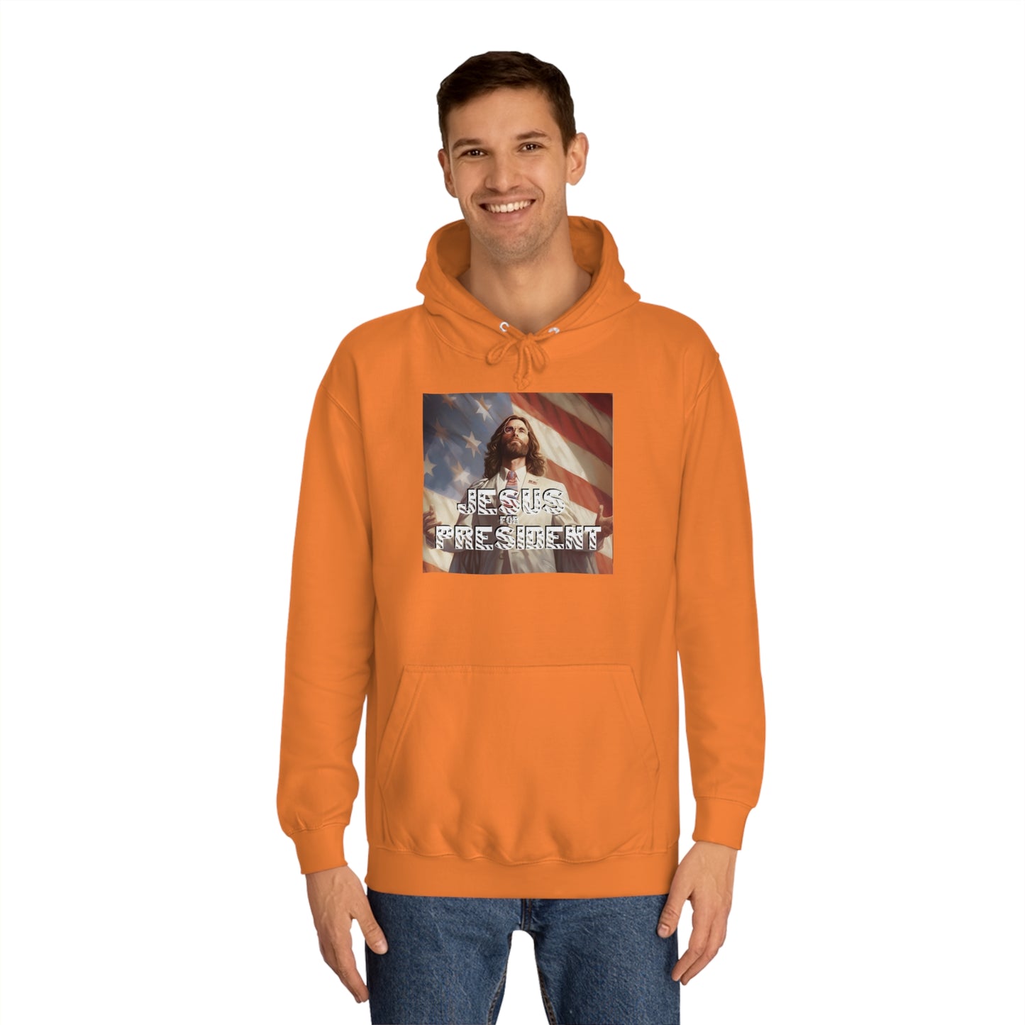 Jesus for President  Unisex College Hoodie