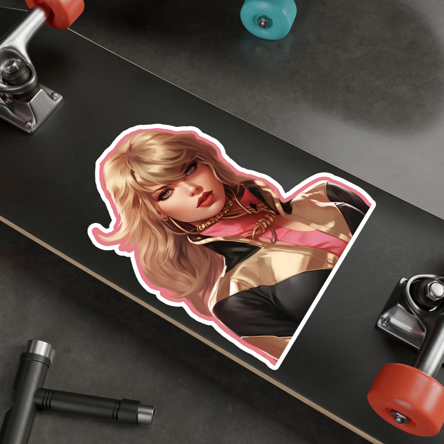 Anime Taylor Swift 4- Kiss-Cut Vinyl Decals