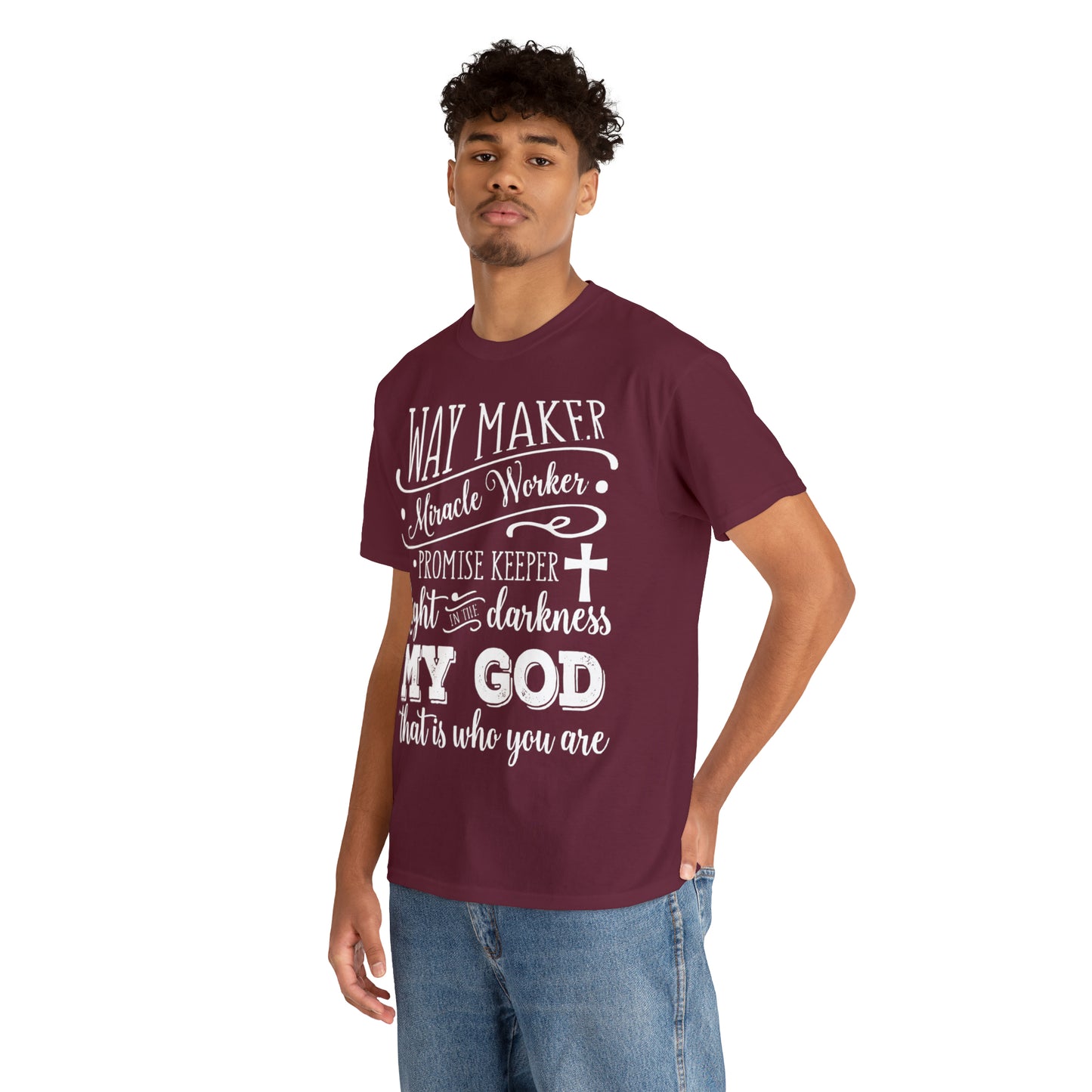 Waymaker Miracle Worker - Unisex Heavy Cotton Short Sleeve Tee