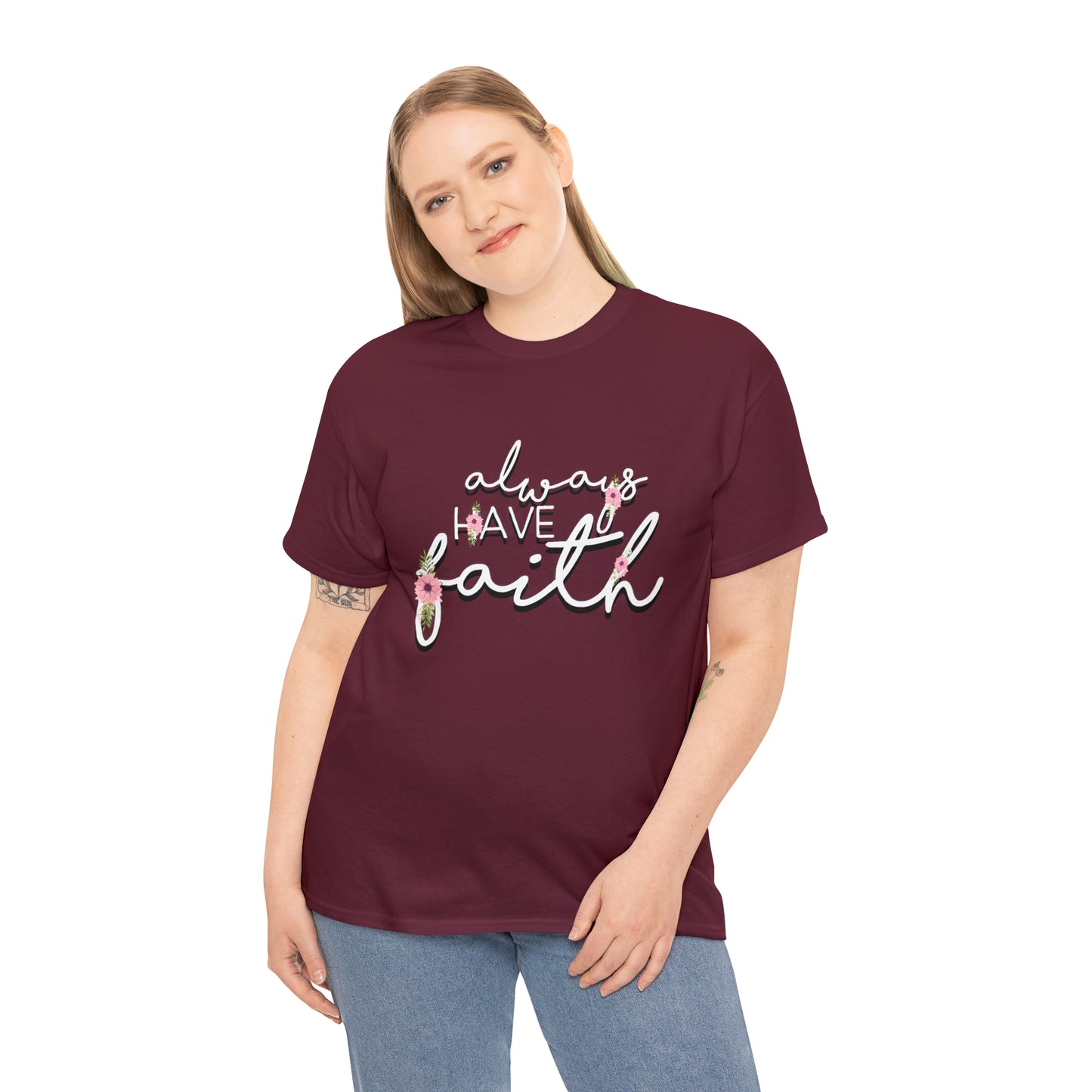 Don't be afraid, just Believe (Mark) - Unisex Heavy Cotton Short Sleeve Tee