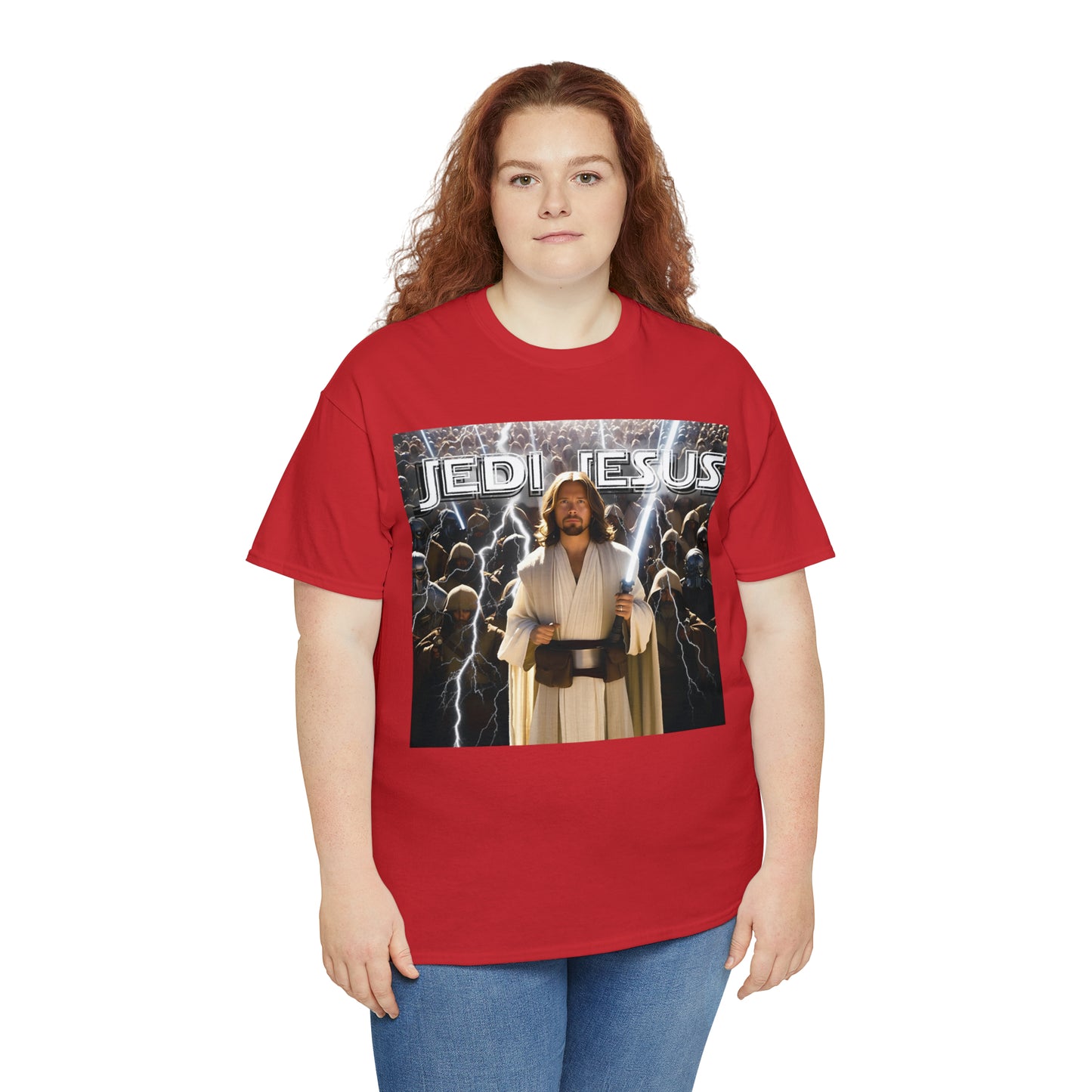 Jedi Jesus Unisex Heavy Cotton Tee