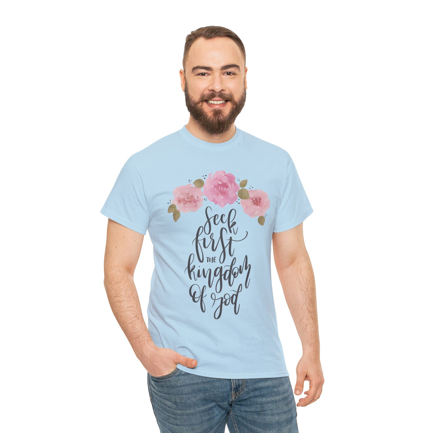 Seek First the Kingdom of God Unisex Heavy Cotton Tee