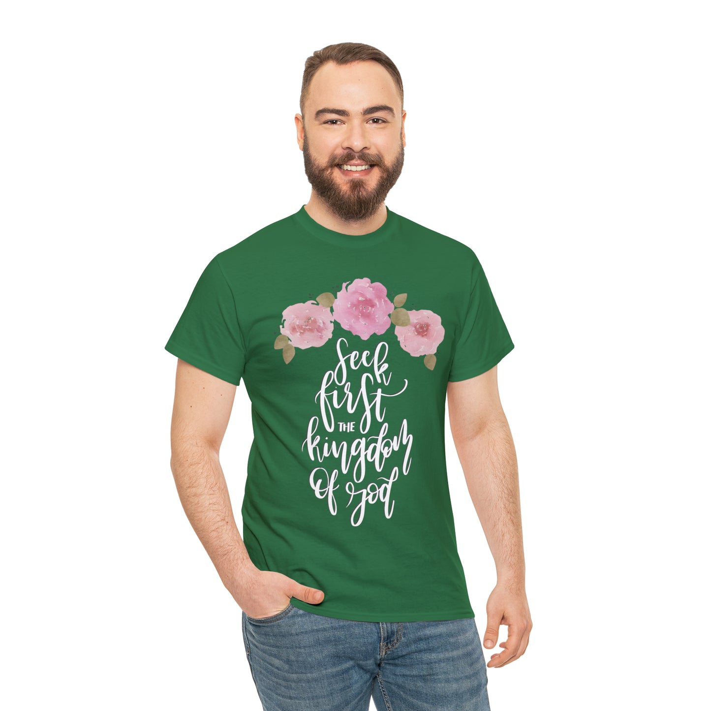Seek First the Kingdom of God Unisex Heavy Cotton Tee