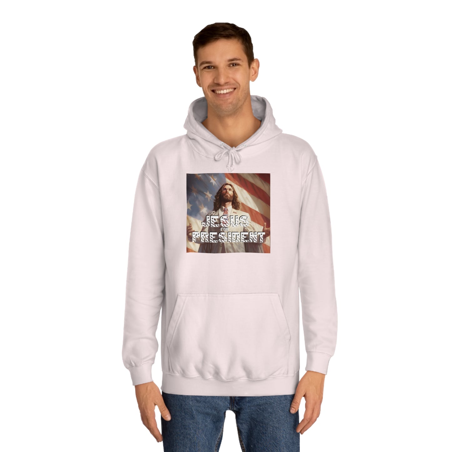 Jesus for President  Unisex College Hoodie